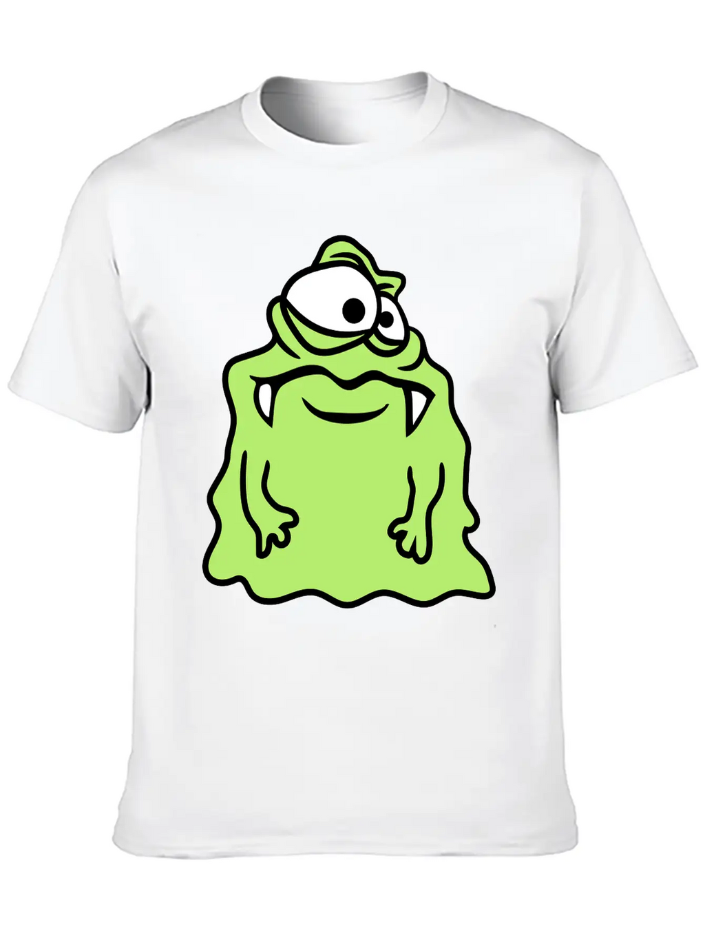 Glibber Slime Disgusting Slimy Face Head Monster F Unisex Short Sleeve Soft Cotton T-Shirt – Casual Everyday Wear