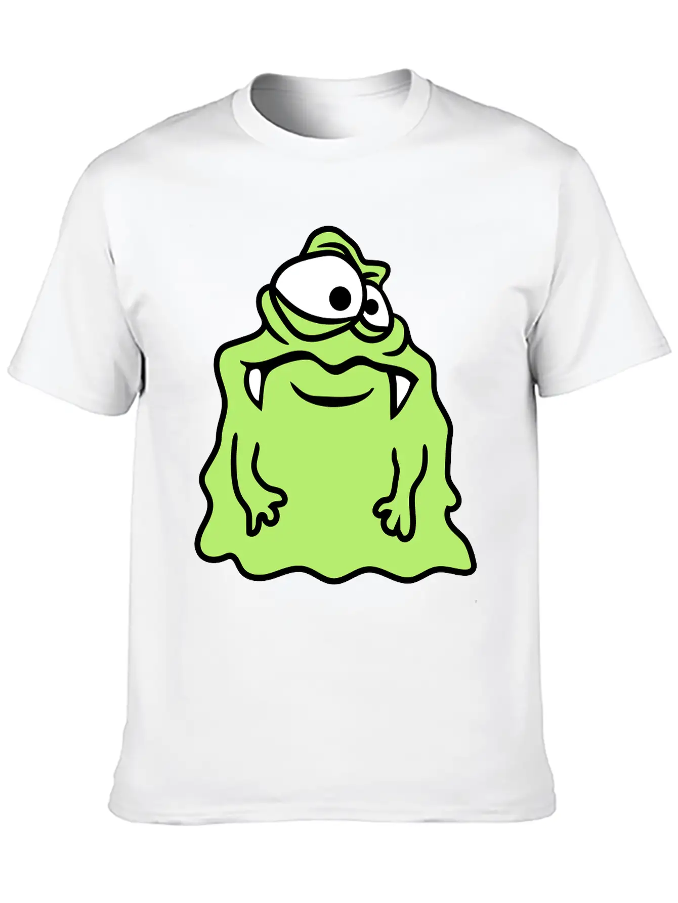 Glibber Slime Disgusting Slimy Face Head Monster F Unisex Short Sleeve Soft Cotton T-Shirt – Casual Everyday Wear