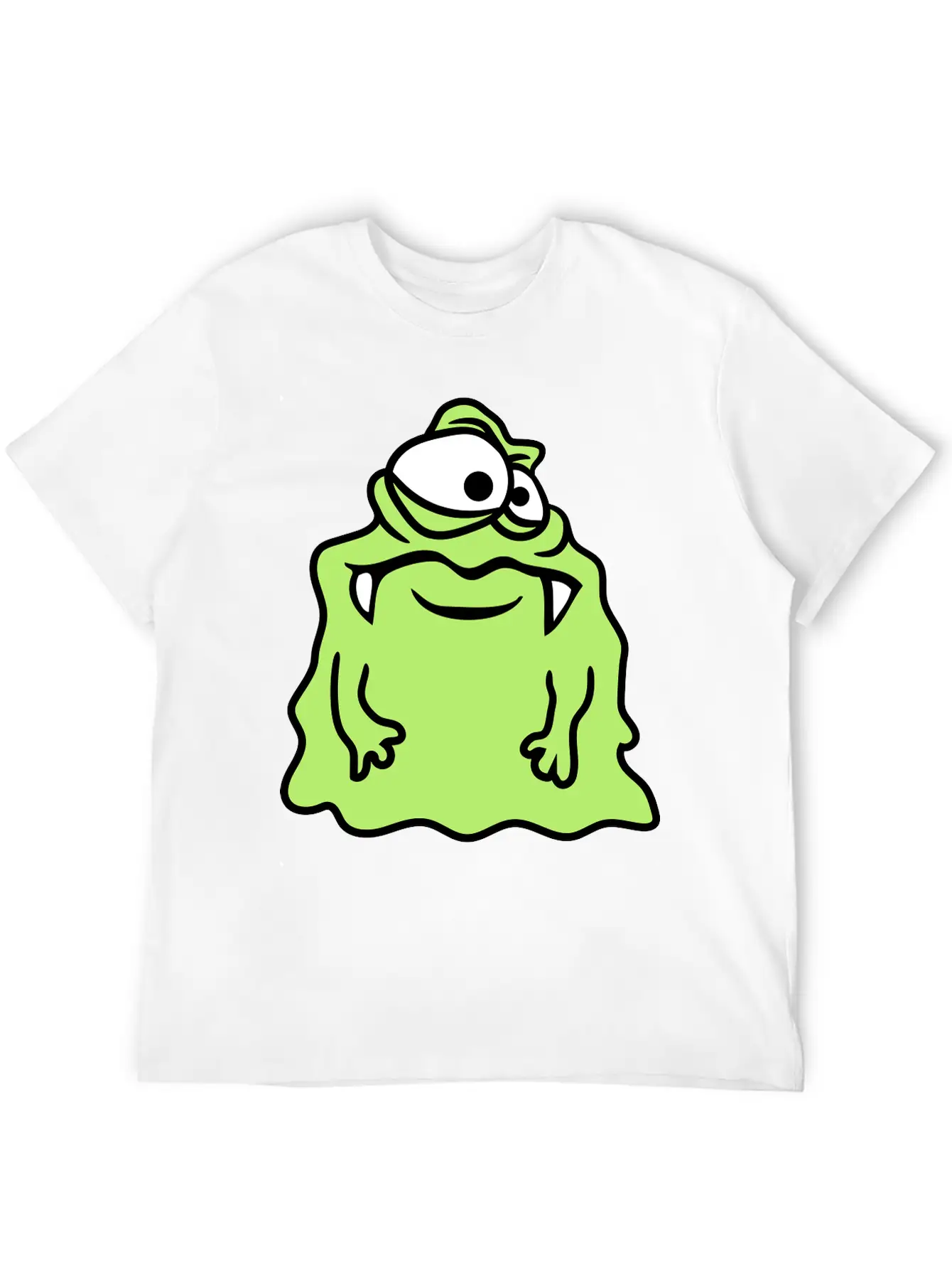 Glibber Slime Disgusting Slimy Face Head Monster F Unisex Short Sleeve Soft Cotton T-Shirt – Casual Everyday Wear