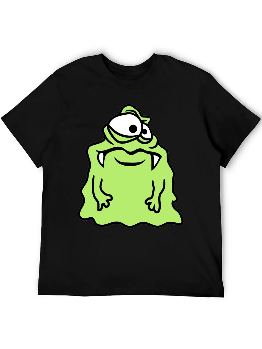 Glibber Slime Disgusting Slimy Face Head Monster F Unisex Short Sleeve Soft Cotton T-Shirt – Casual Everyday Wear