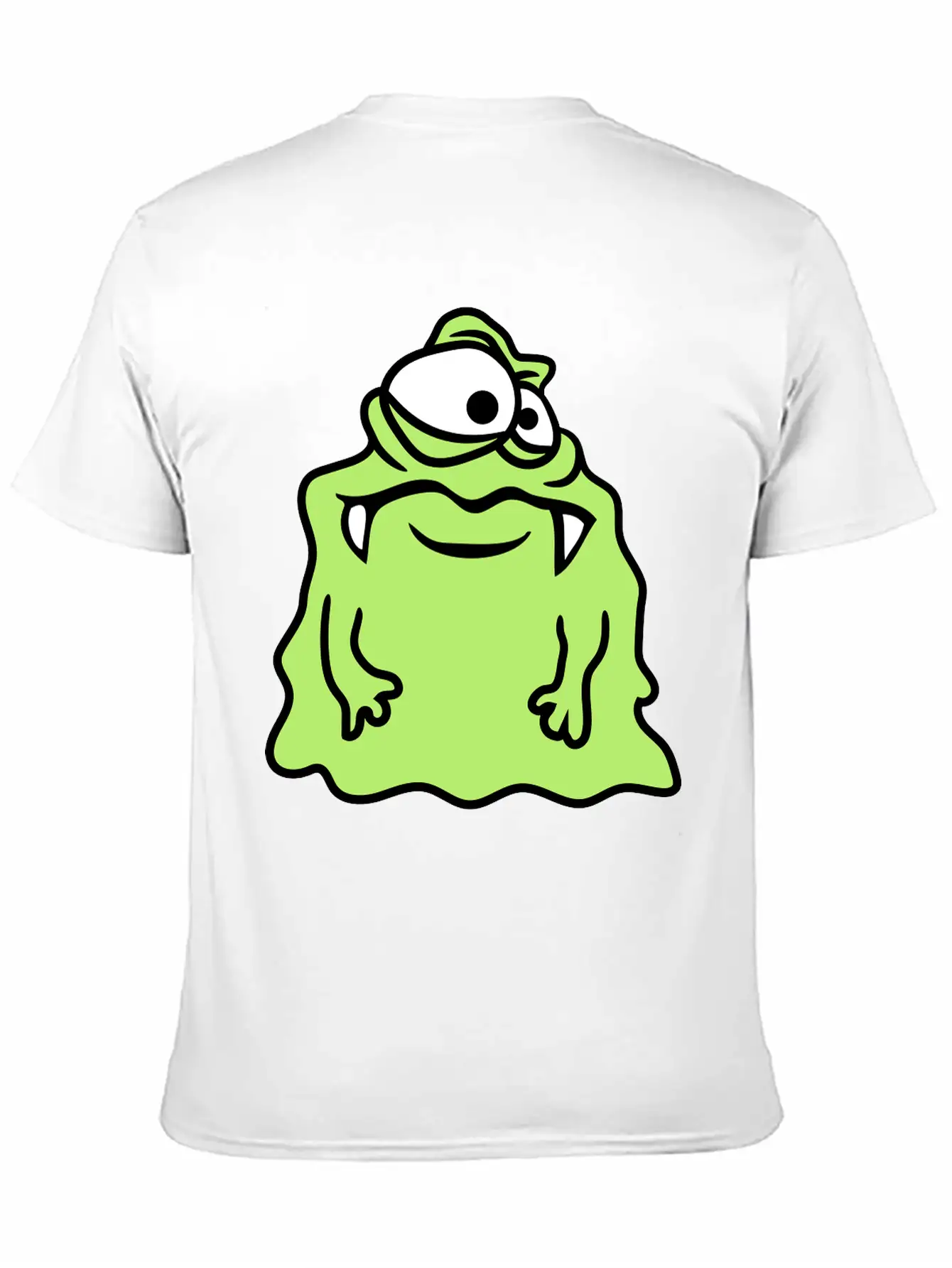 Glibber Slime Disgusting Slimy Face Head Monster F Unisex Short Sleeve Soft Cotton T-Shirt – Casual Everyday Wear