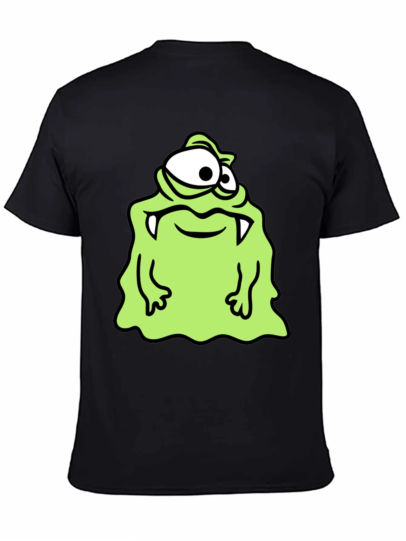 Glibber Slime Disgusting Slimy Face Head Monster F Unisex Short Sleeve Soft Cotton T-Shirt – Casual Everyday Wear