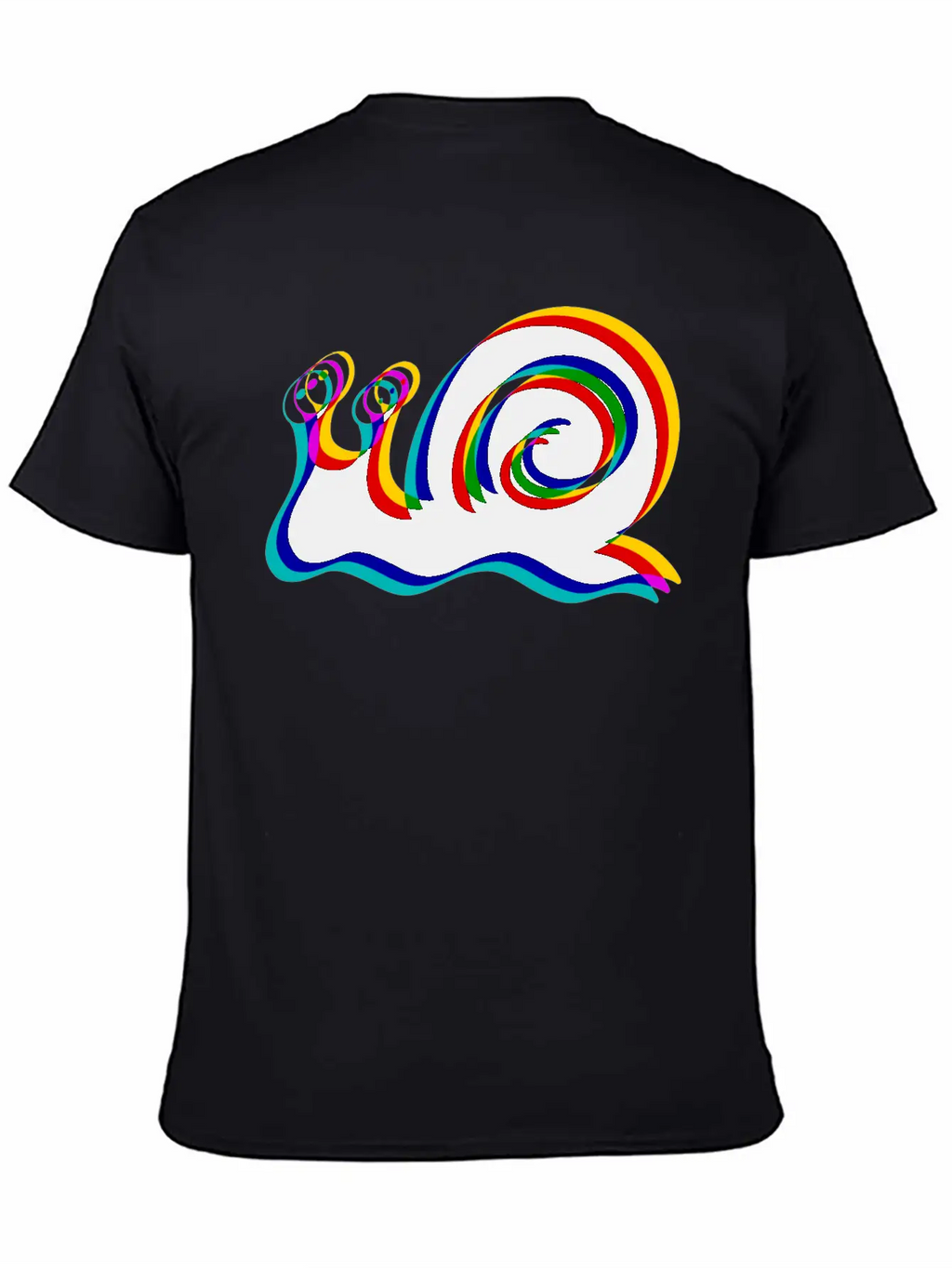 Glitched Snail Unisex Casual T-Shirt – Clean Design For Daily Comfort