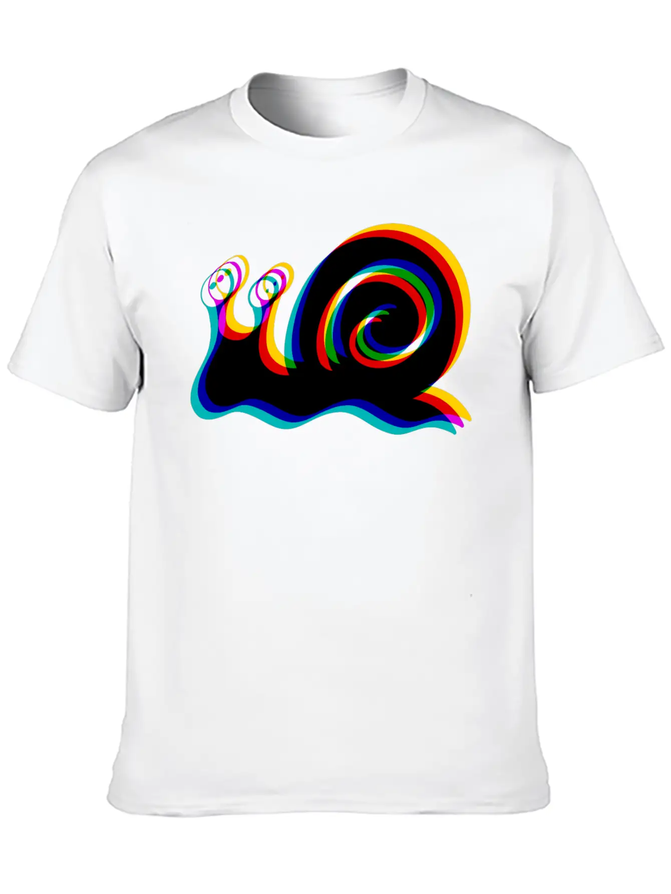 Glitched Snail Unisex Casual T-Shirt – Clean Design For Daily Comfort