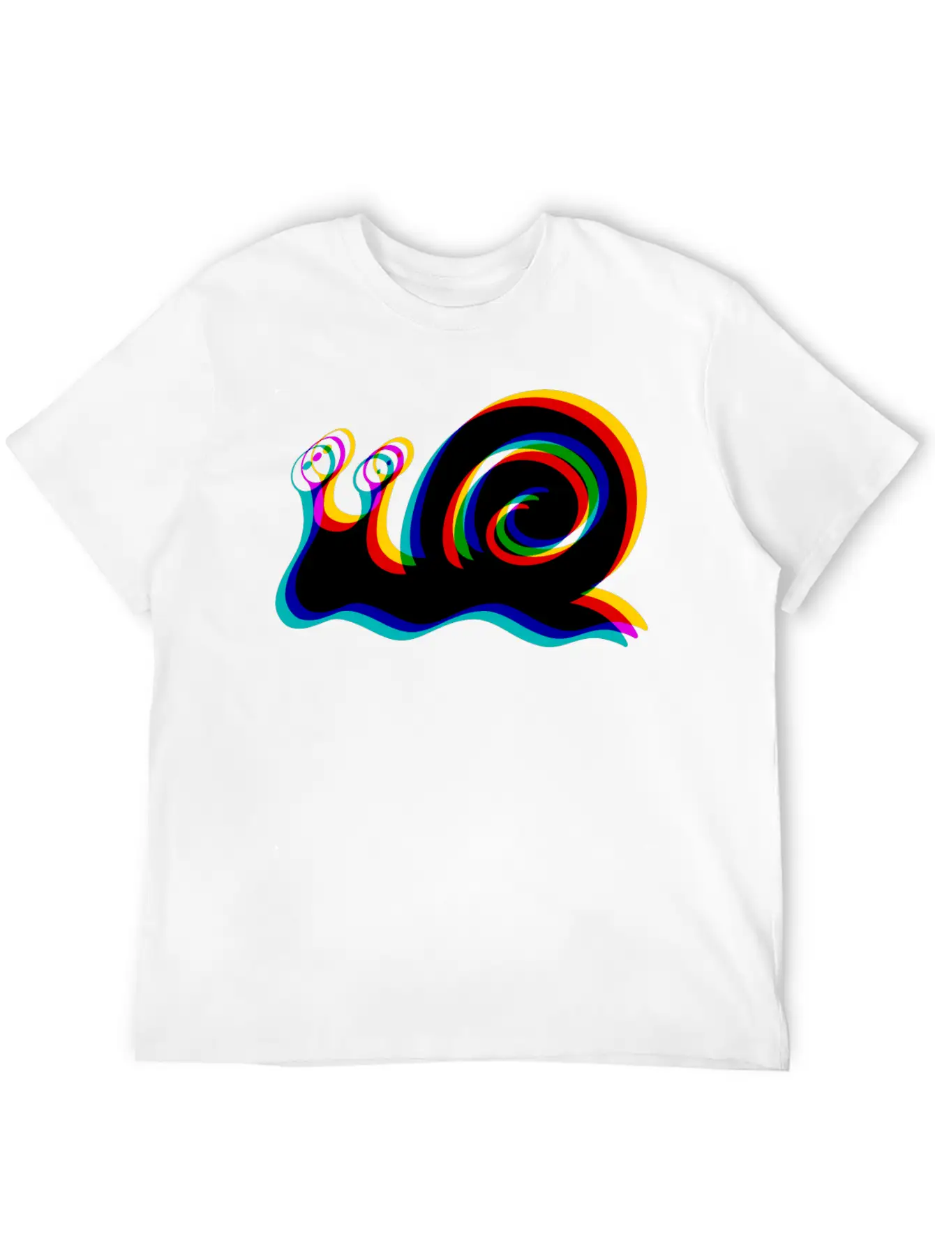 Glitched Snail Unisex Casual T-Shirt – Clean Design For Daily Comfort