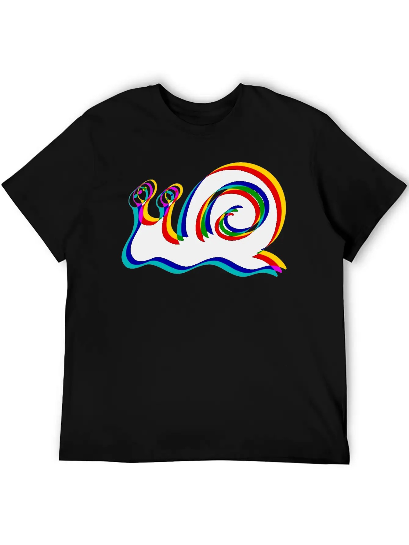 Glitched Snail Unisex Casual T-Shirt – Clean Design For Daily Comfort