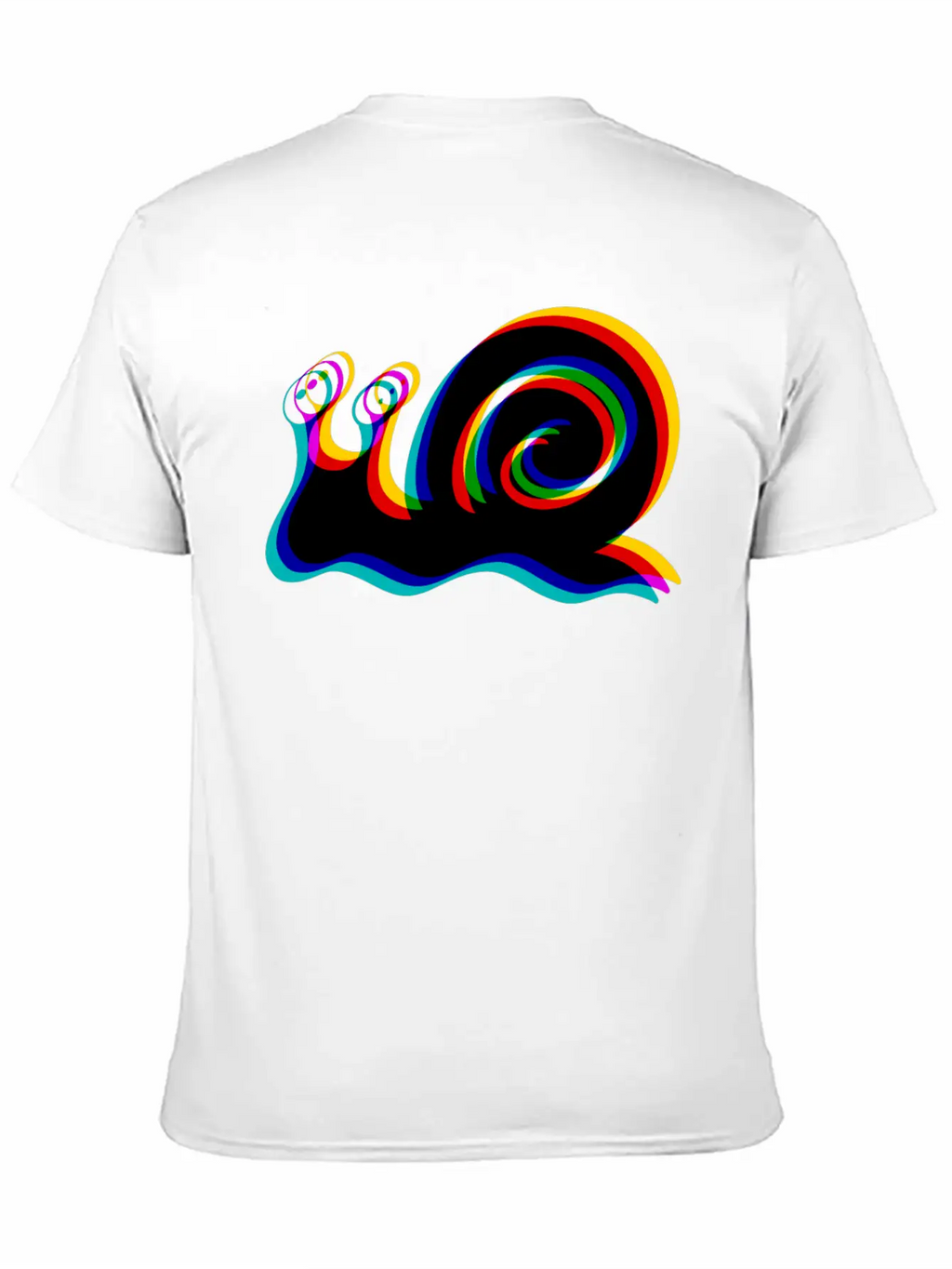 Glitched Snail Unisex Casual T-Shirt – Clean Design For Daily Comfort