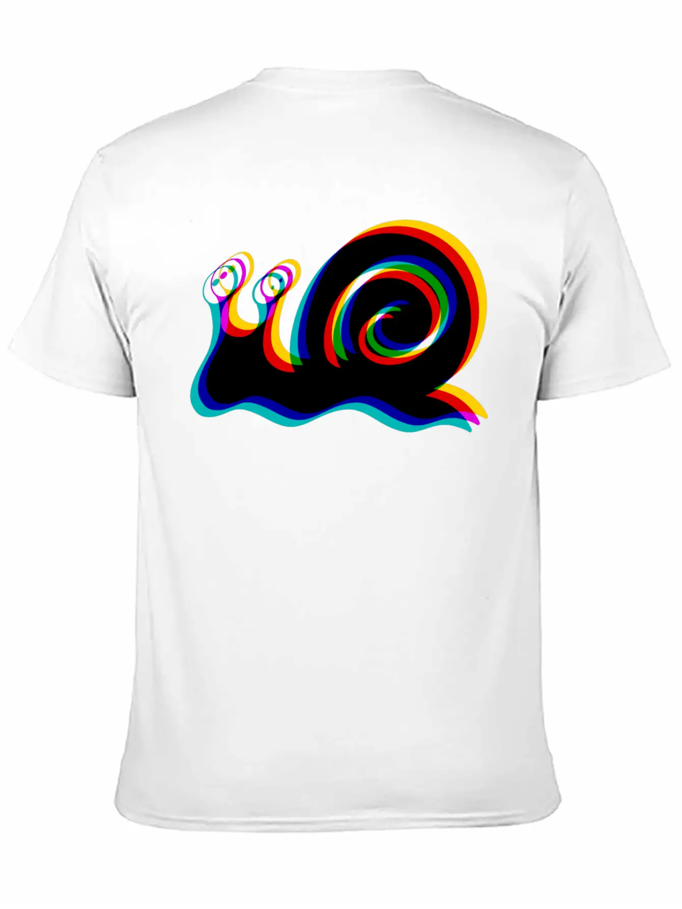 Glitched Snail Unisex Casual T-Shirt – Clean Design For Daily Comfort