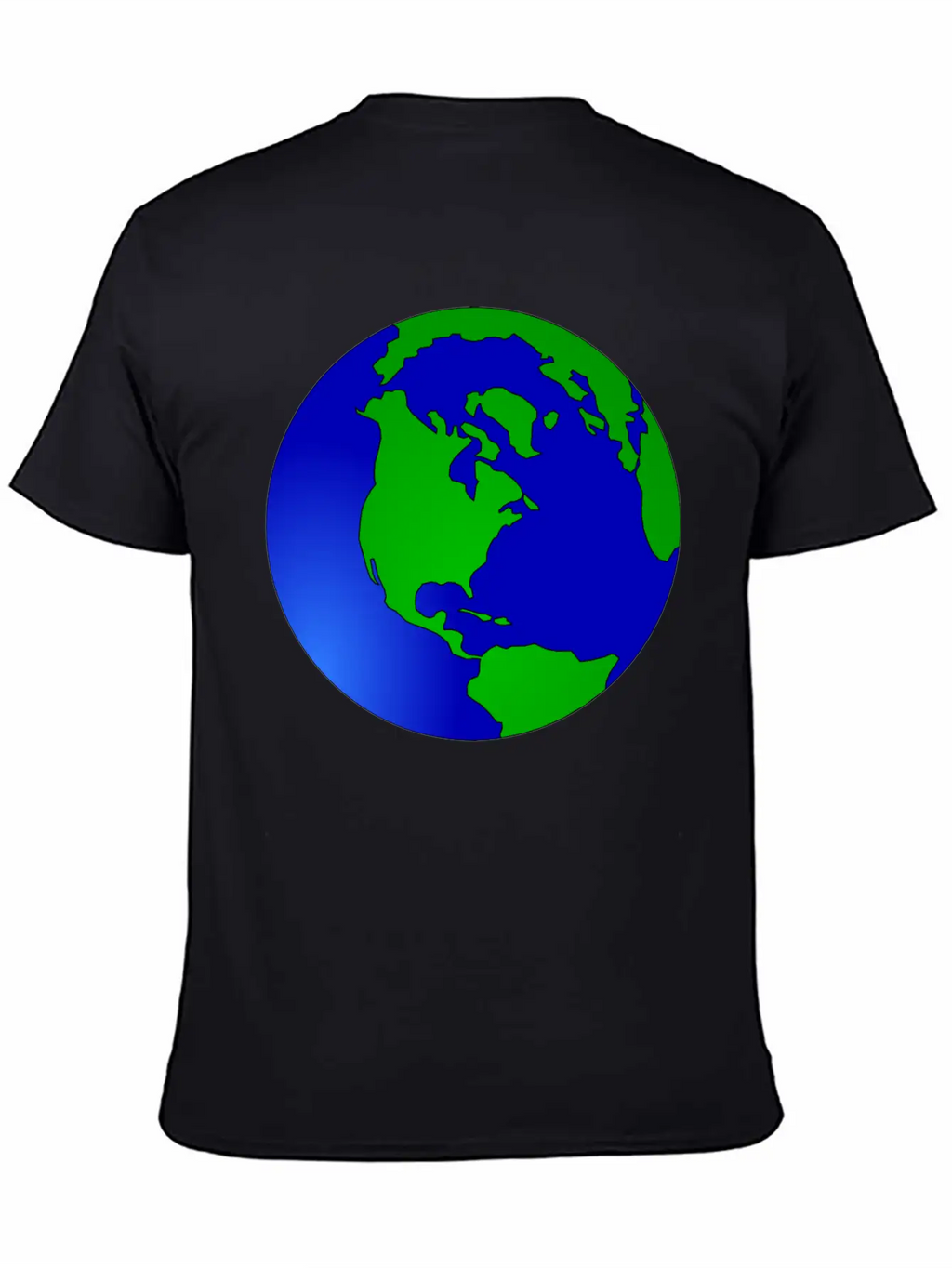 Globus Planet Erde Earth Kontinente Continents79 Unisex Short Sleeve Soft Cotton T-Shirt – Casual Everyday Wear