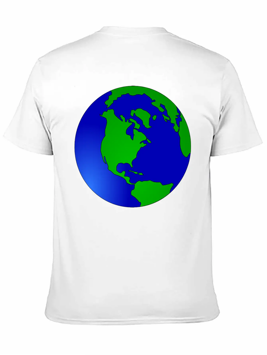 Globus Planet Erde Earth Kontinente Continents79 Unisex Short Sleeve Soft Cotton T-Shirt – Casual Everyday Wear