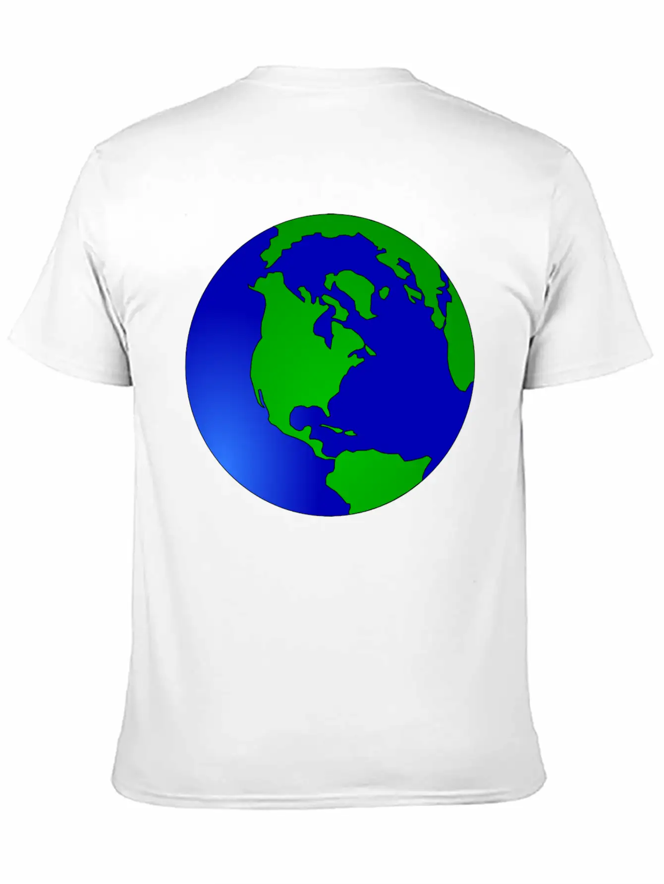 Globus Planet Erde Earth Kontinente Continents79 Unisex Short Sleeve Soft Cotton T-Shirt – Casual Everyday Wear
