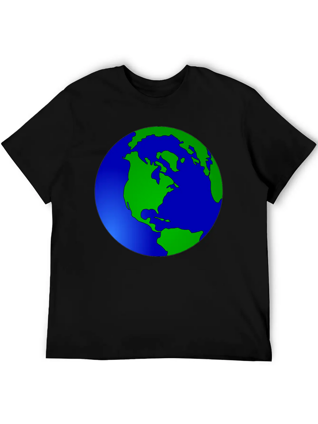 Globus Planet Erde Earth Kontinente Continents79 Unisex Short Sleeve Soft Cotton T-Shirt – Casual Everyday Wear