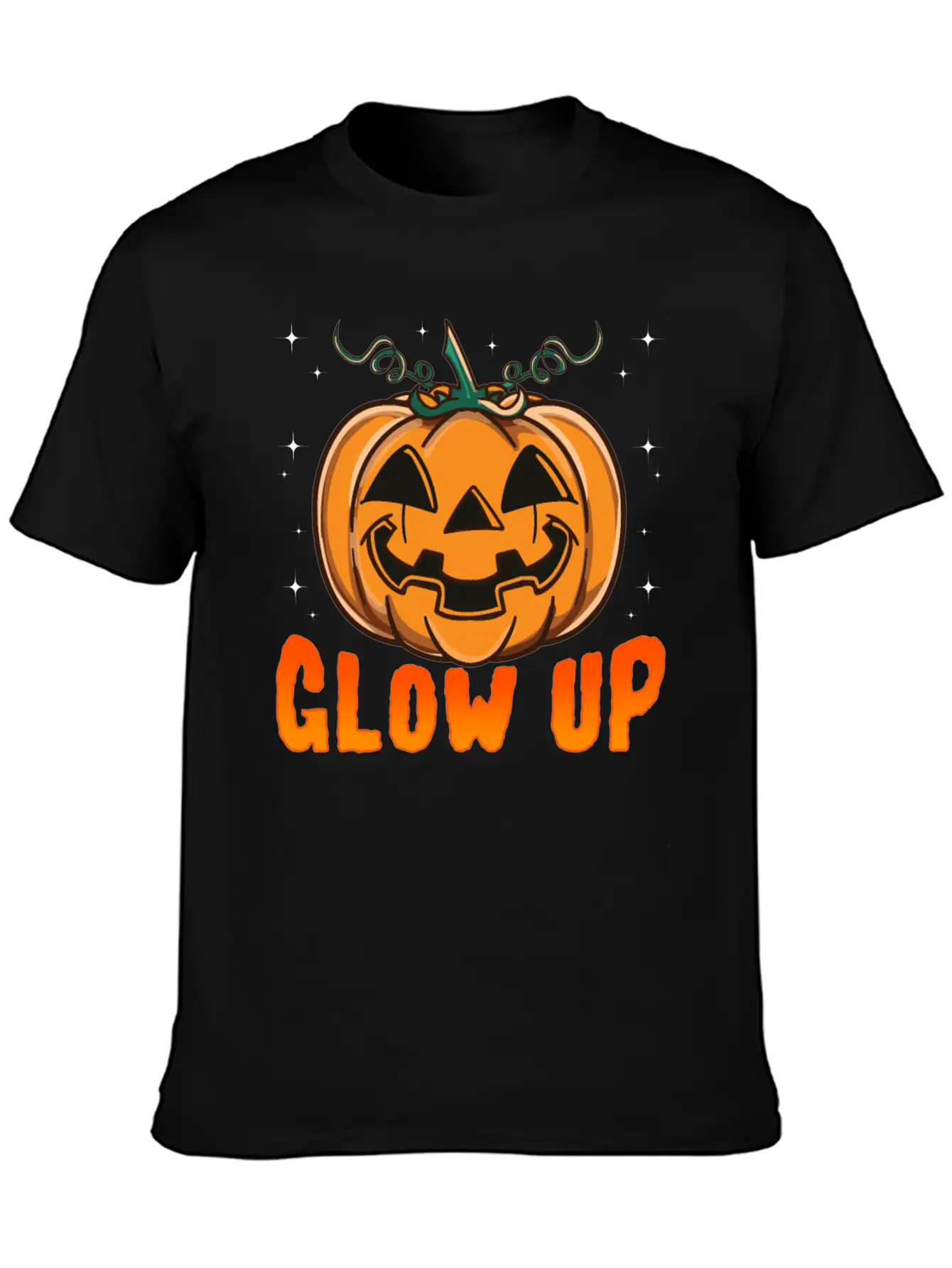 Glow Up Pumpkin Breathable Soft Cotton T-Shirt – Timeless Casual Look