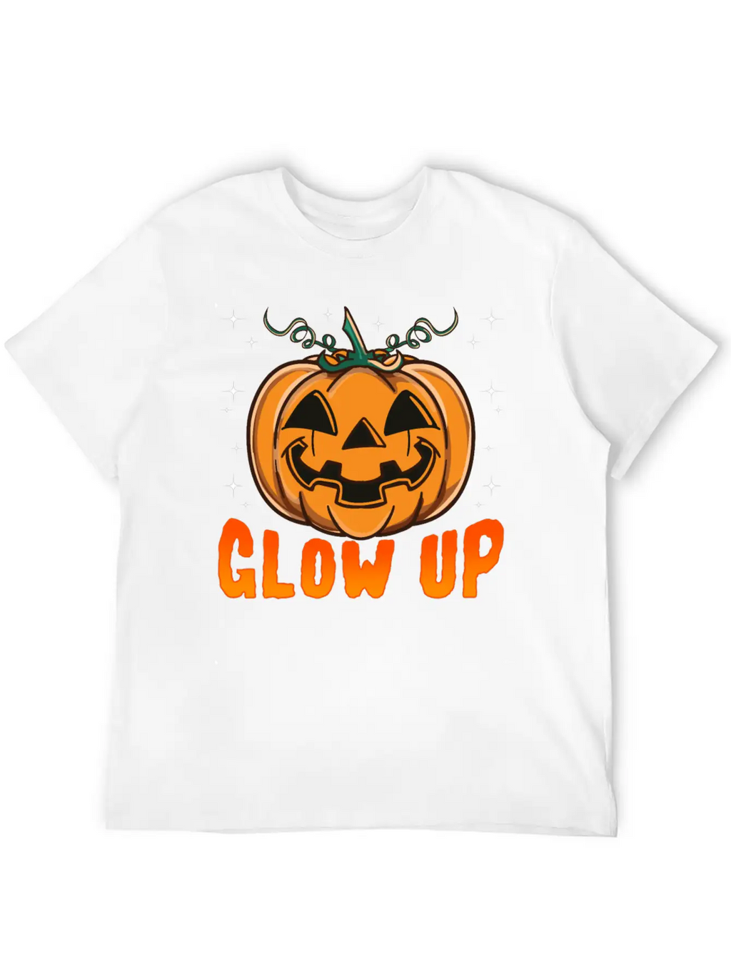 Glow Up Pumpkin Breathable Soft Cotton T-Shirt – Timeless Casual Look