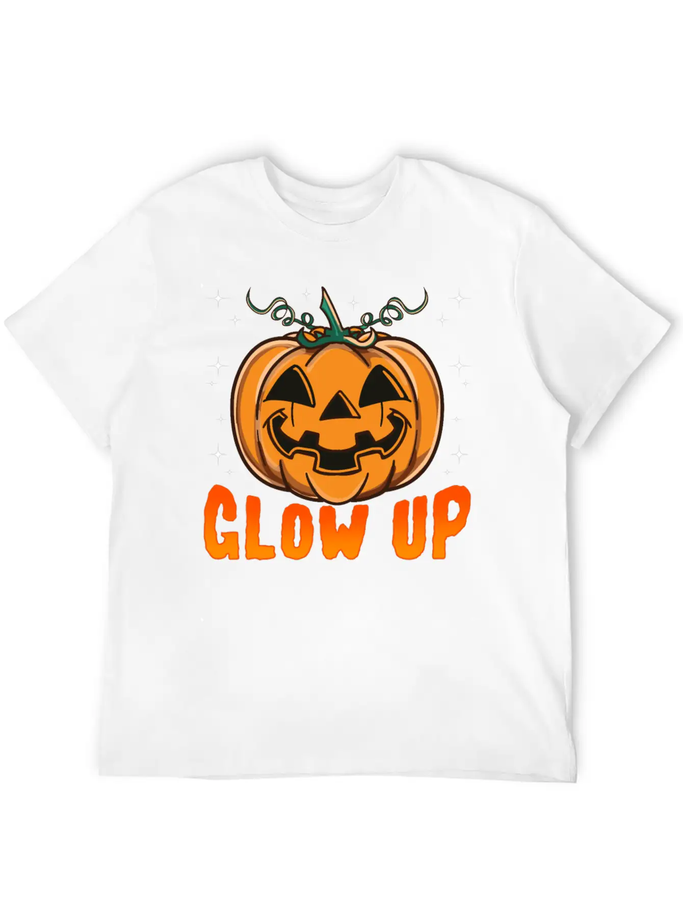 Glow Up Pumpkin Breathable Soft Cotton T-Shirt – Timeless Casual Look