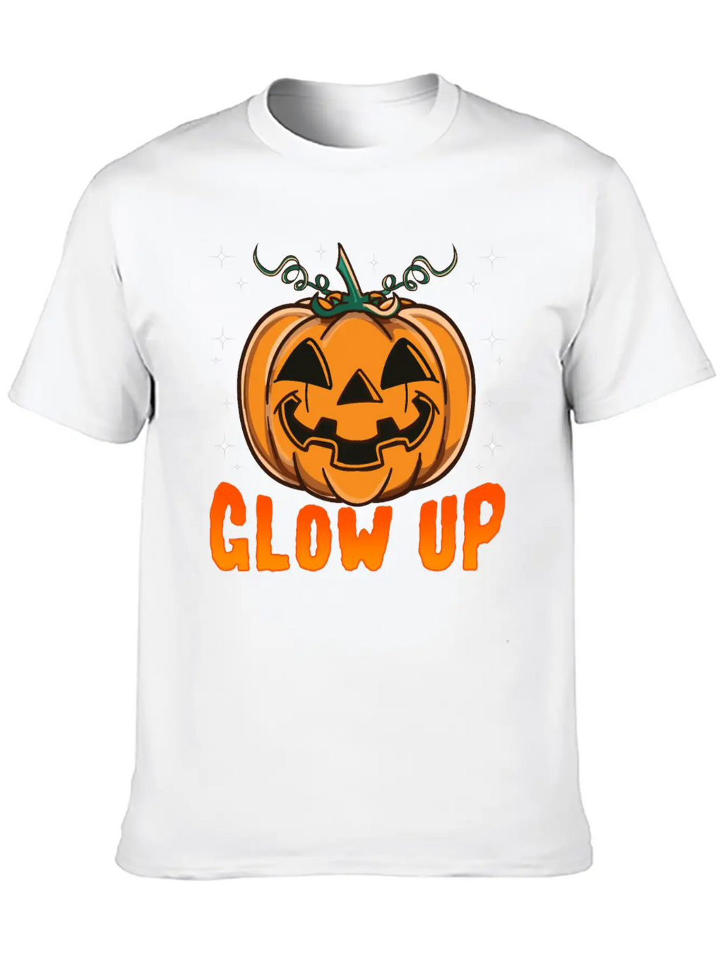 Glow Up Pumpkin Breathable Soft Cotton T-Shirt – Timeless Casual Look