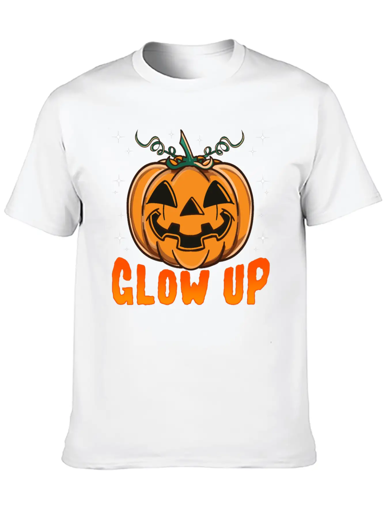 Glow Up Pumpkin Breathable Soft Cotton T-Shirt – Timeless Casual Look