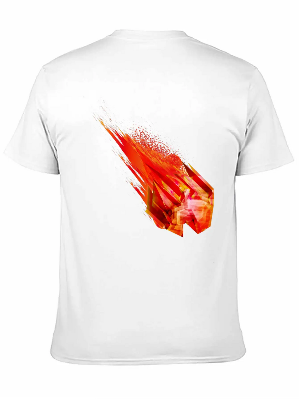 Glowing Meteorite With Fire Tail In Space Breathable Soft Cotton T-Shirt – Timeless Casual Look