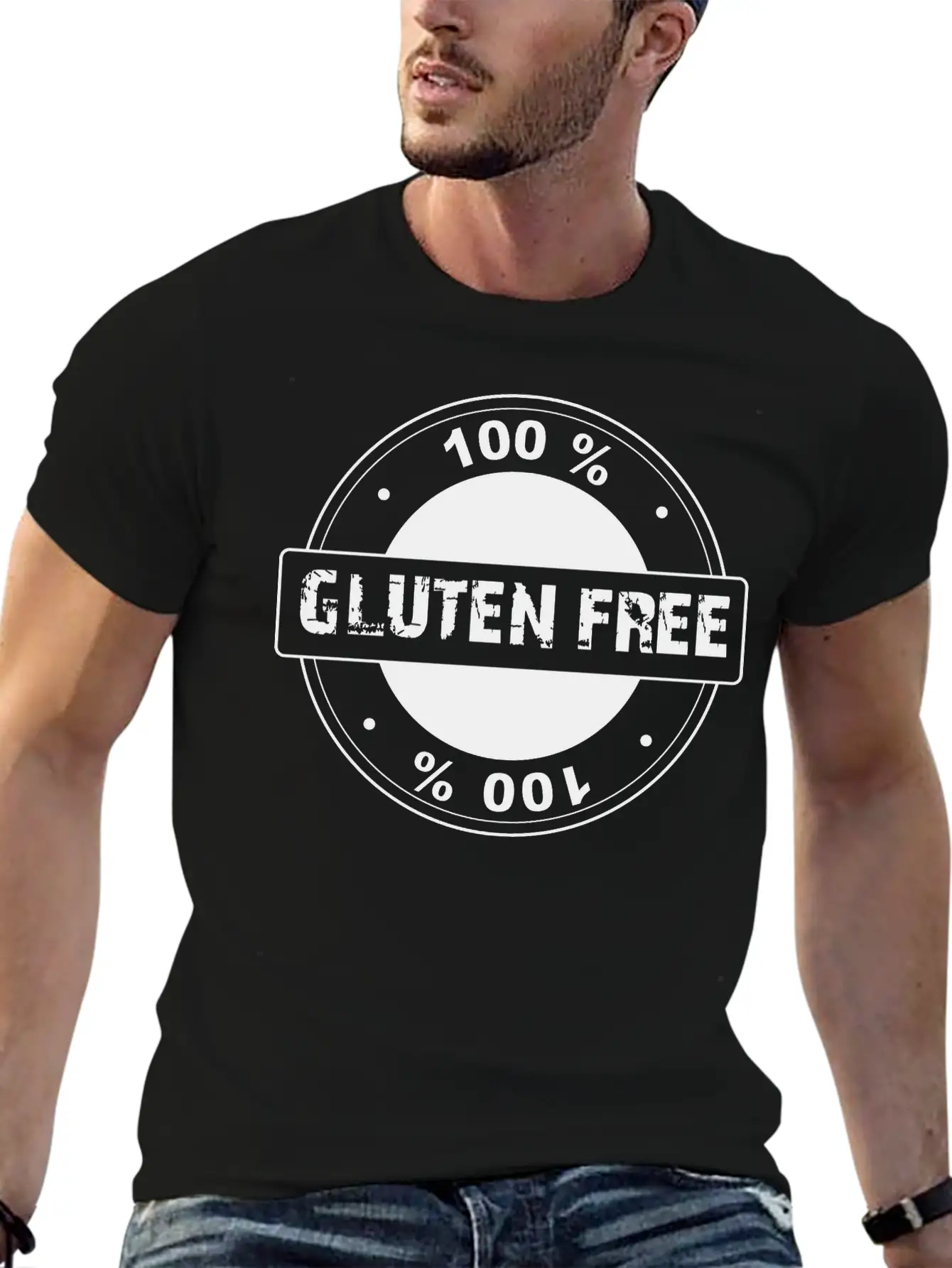 Gluten Free 100 % Breathable Soft Cotton T-Shirt – Timeless Casual Look
