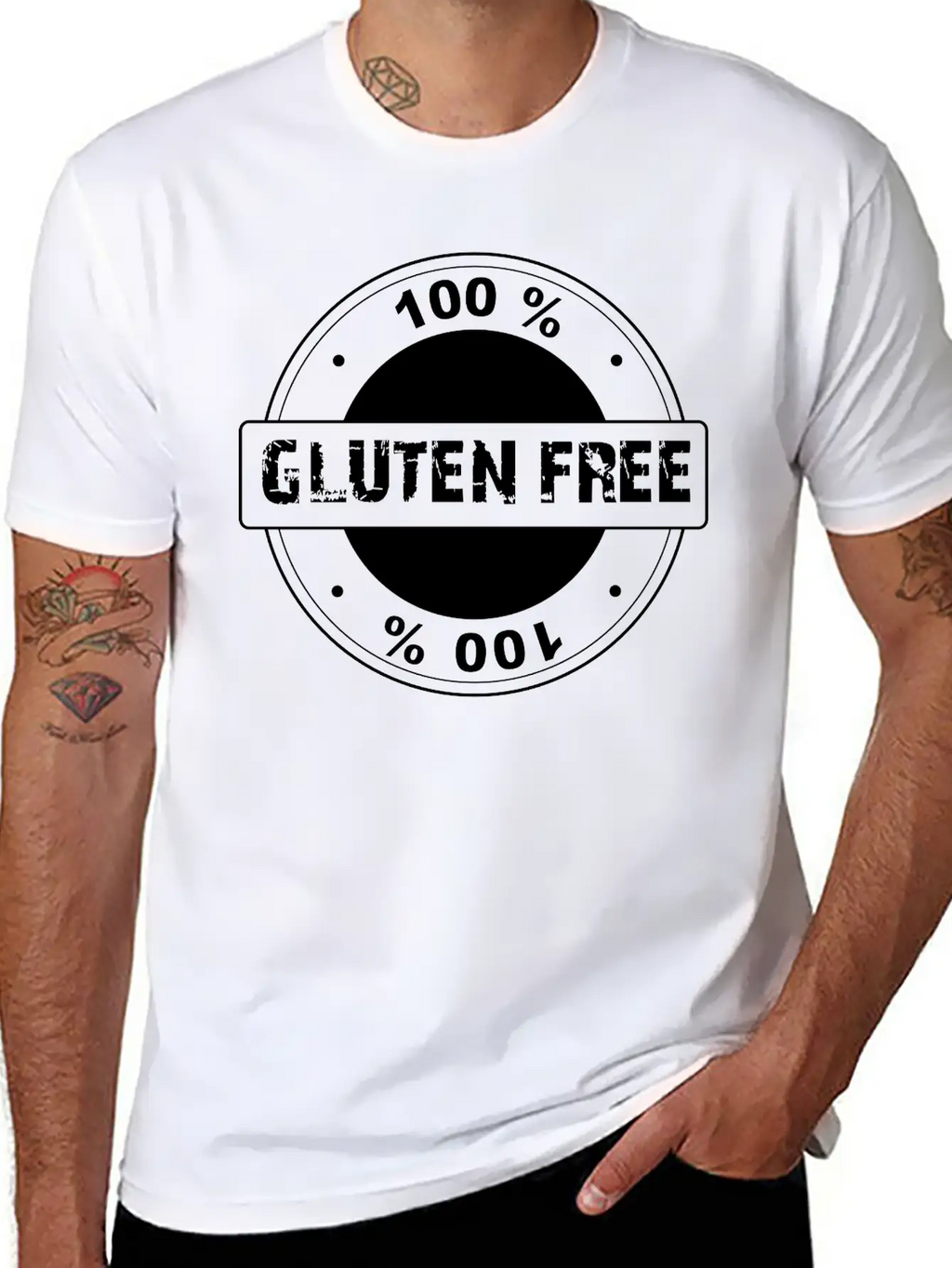 Gluten Free 100 % Breathable Soft Cotton T-Shirt – Timeless Casual Look