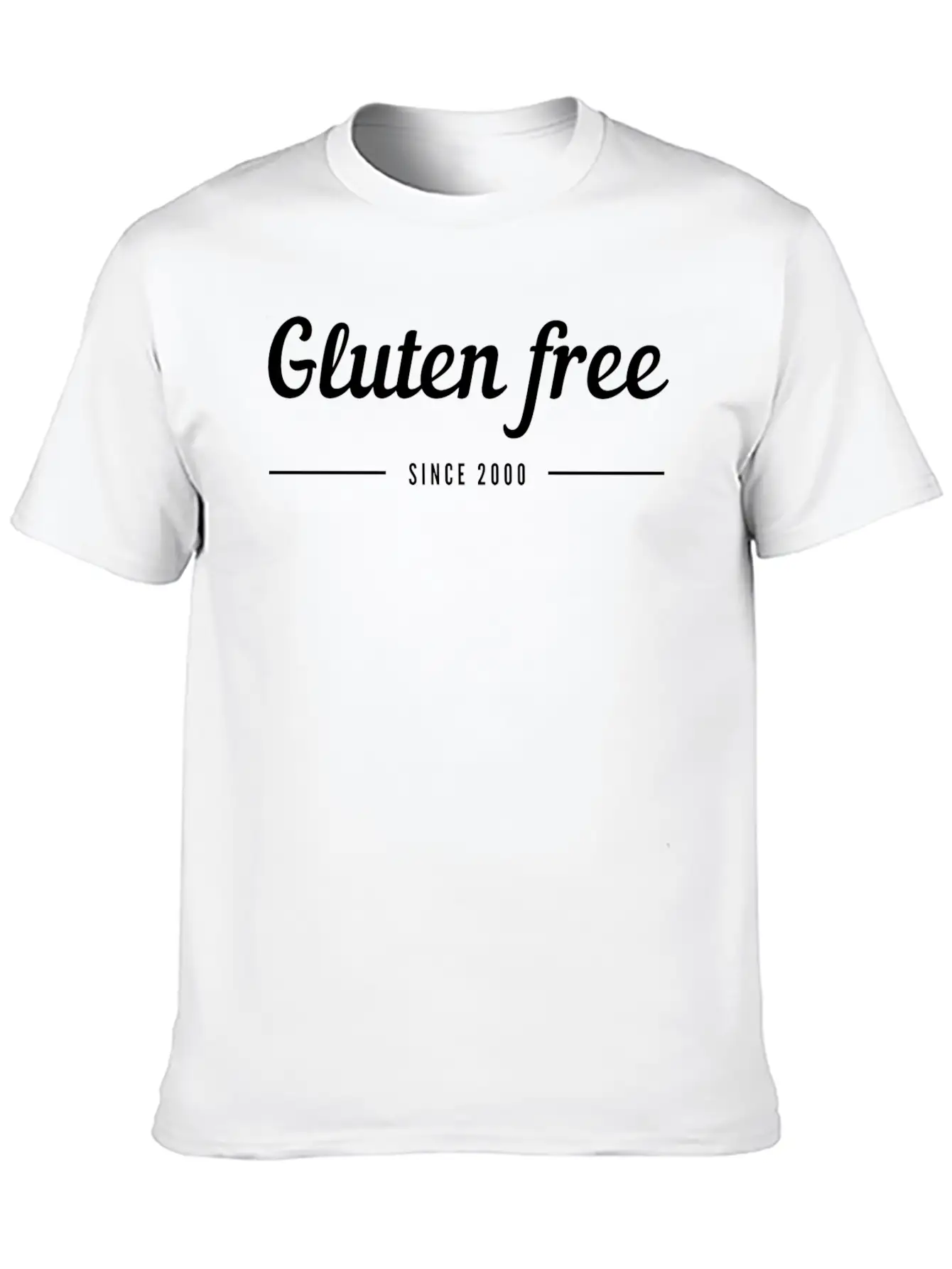Gluten Free Since 2000 Unisex Short Sleeve Soft Cotton T-Shirt – Casual Everyday Wear