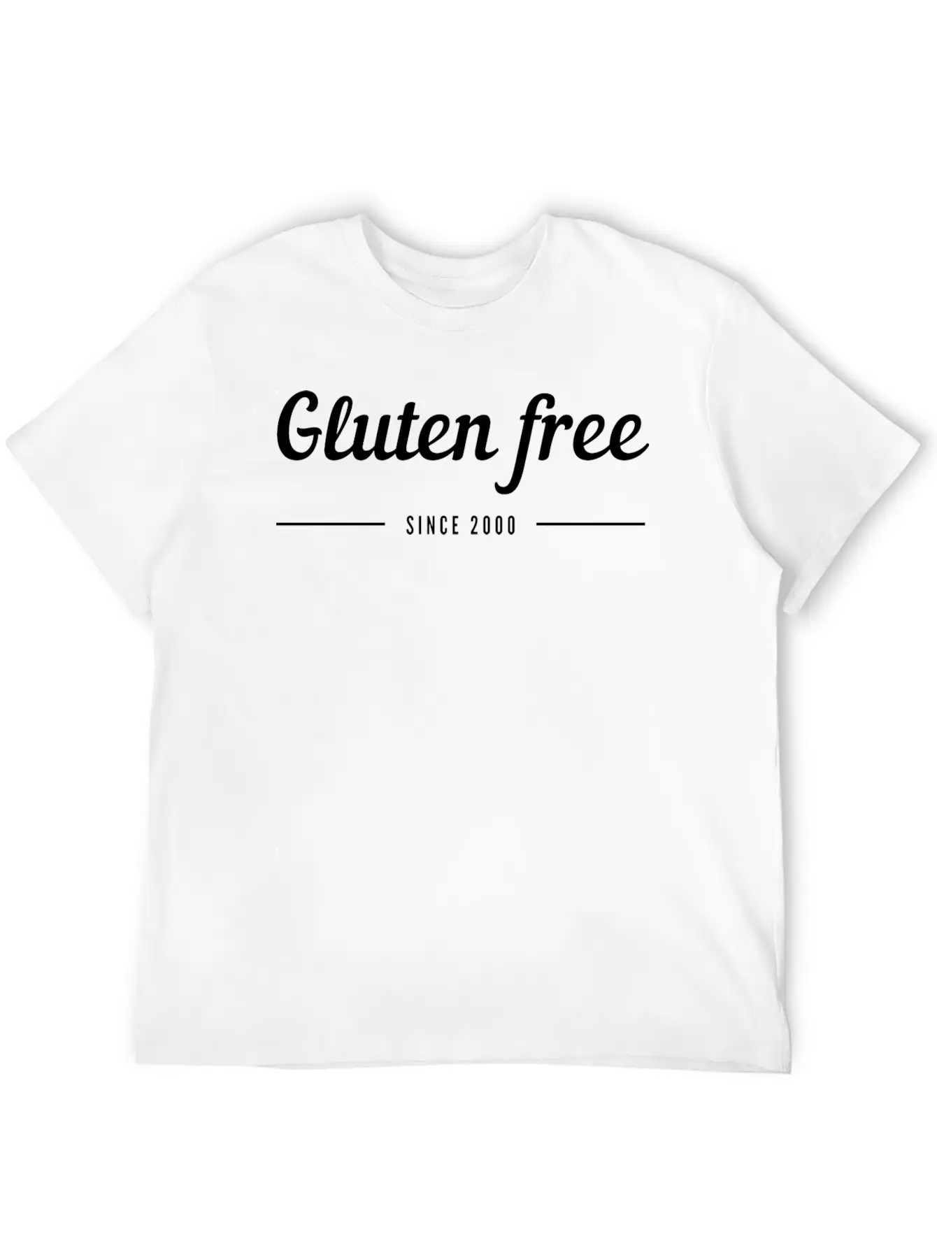 Gluten Free Since 2000 Unisex Short Sleeve Soft Cotton T-Shirt – Casual Everyday Wear