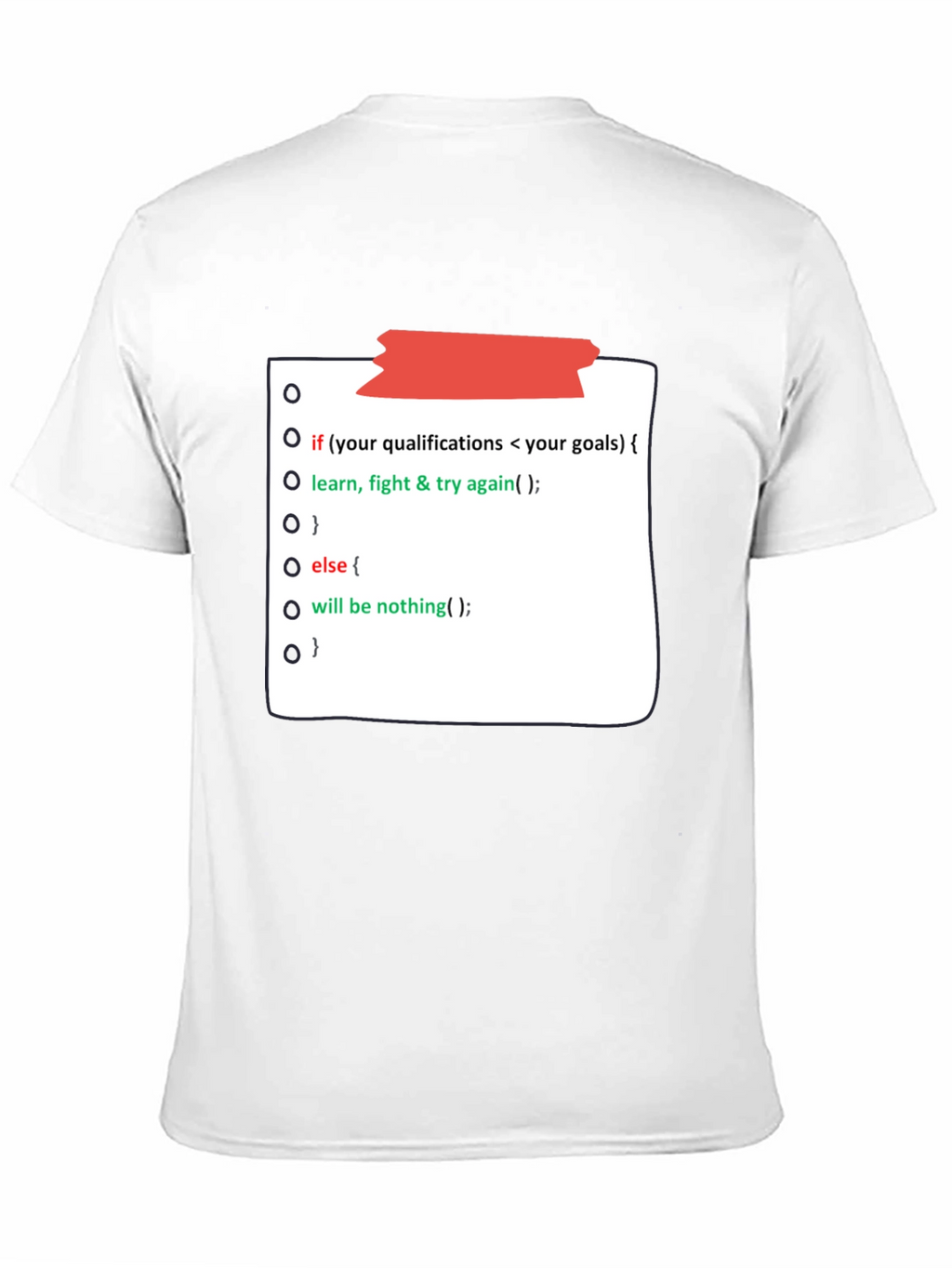 Programmer Motivation Black T-Shirt