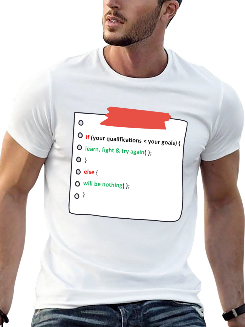 Programmer Motivation Black T-Shirt