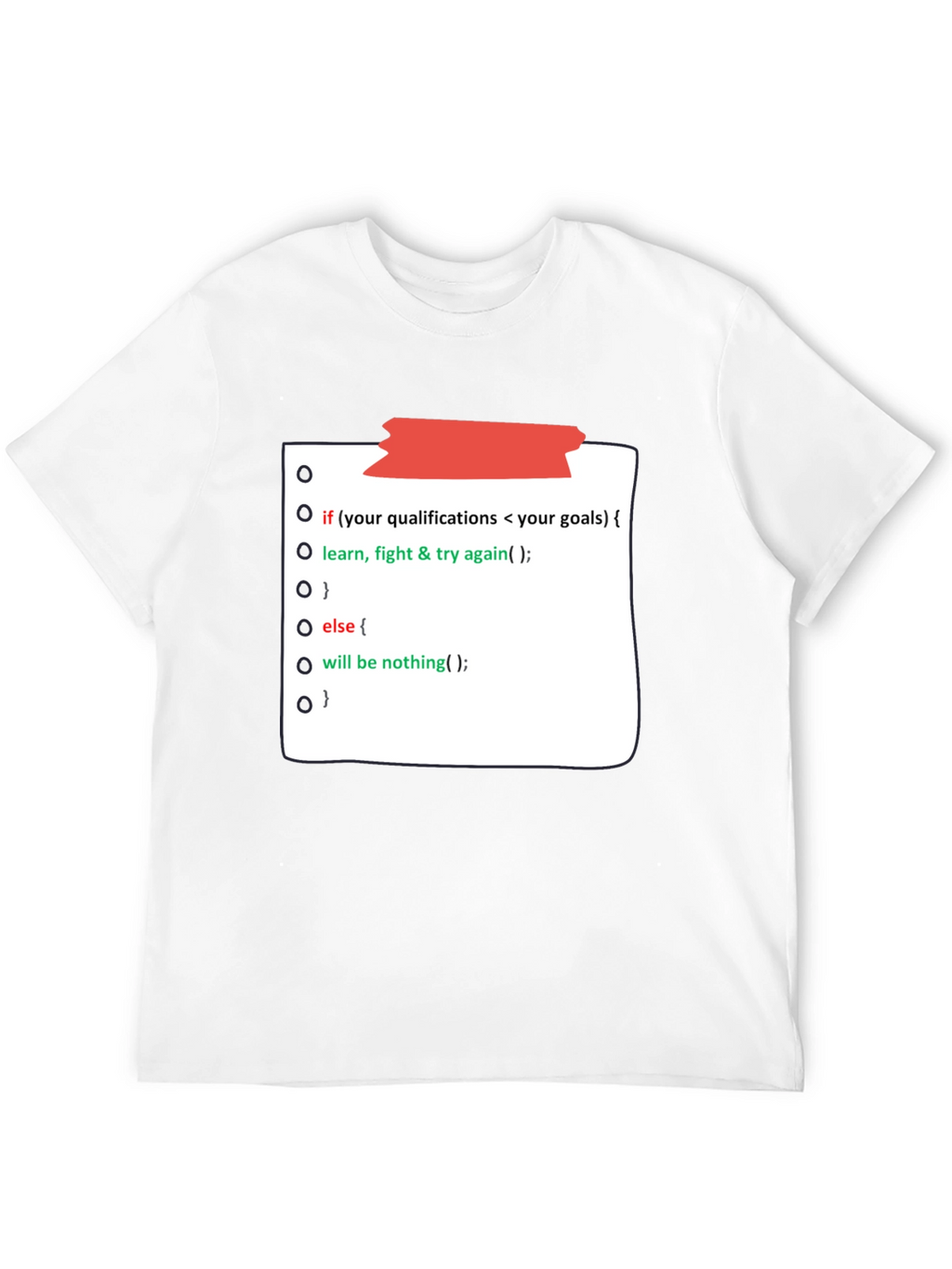 Programmer Motivation Black T-Shirt
