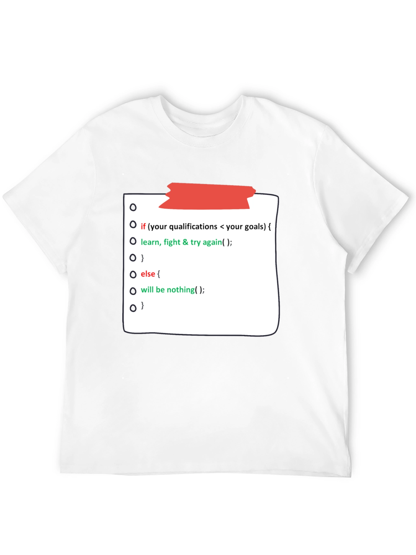 Programmer Motivation Black T-Shirt