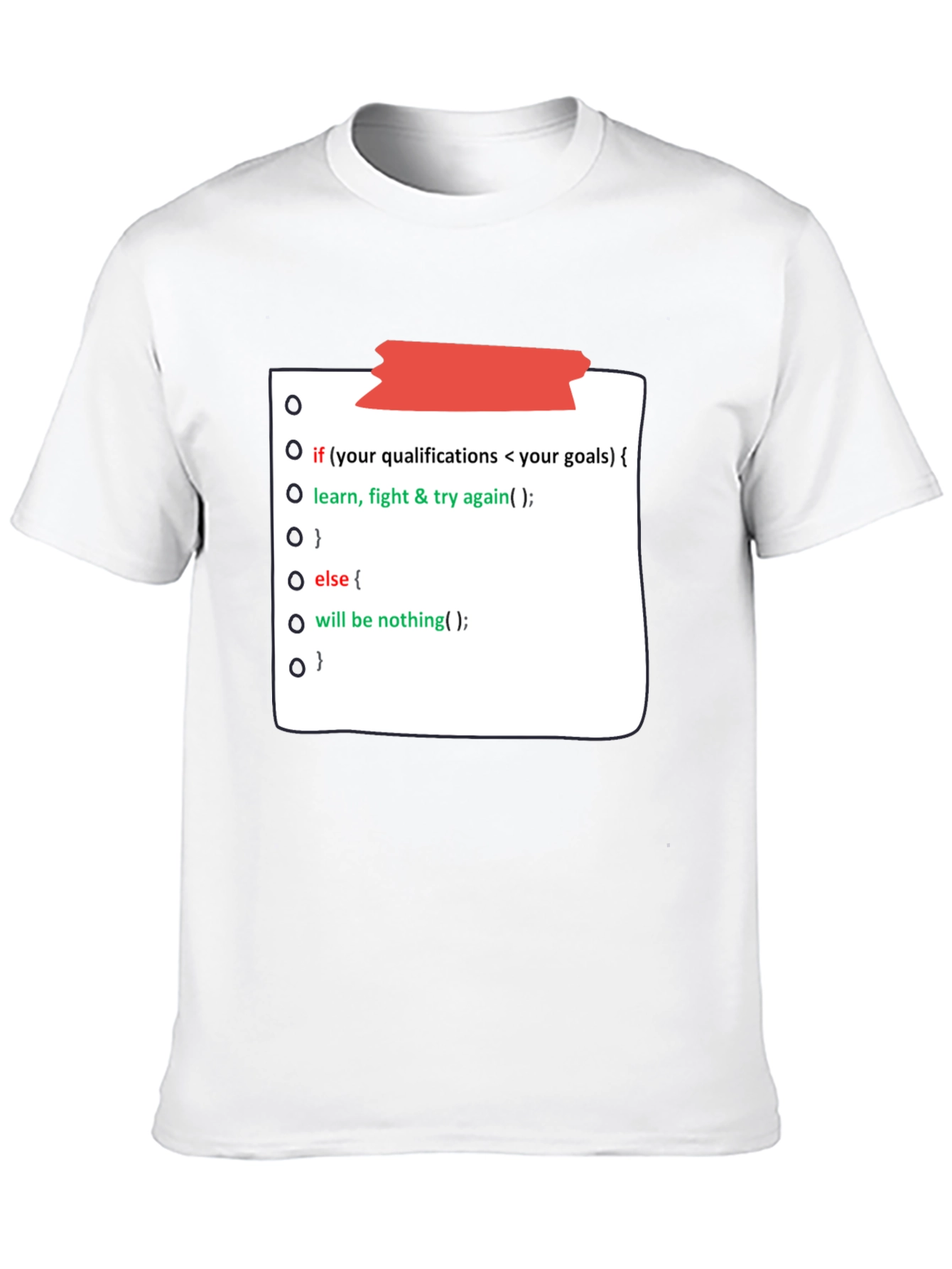 Programmer Motivation Black T-Shirt