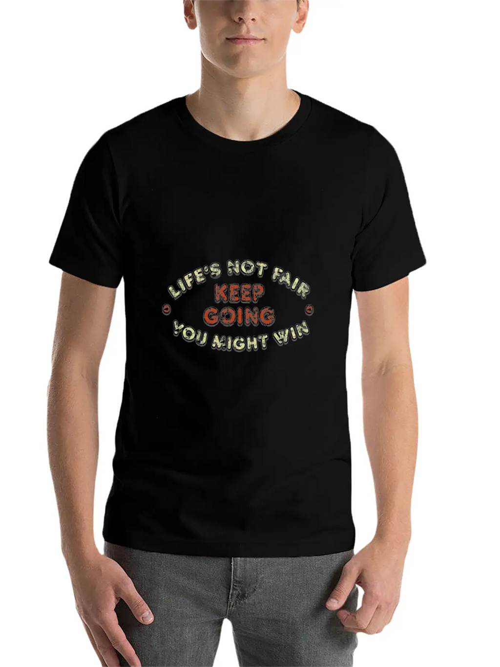 Go Ahead. Unisex Short Sleeve Soft Cotton T-Shirt – Casual Everyday Wear