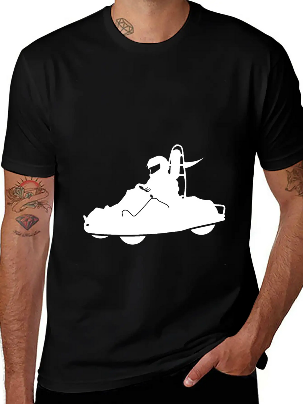 Go Cart Classic Fit Graphic Tee For Daily Comfort – Unisex Cotton Shirt