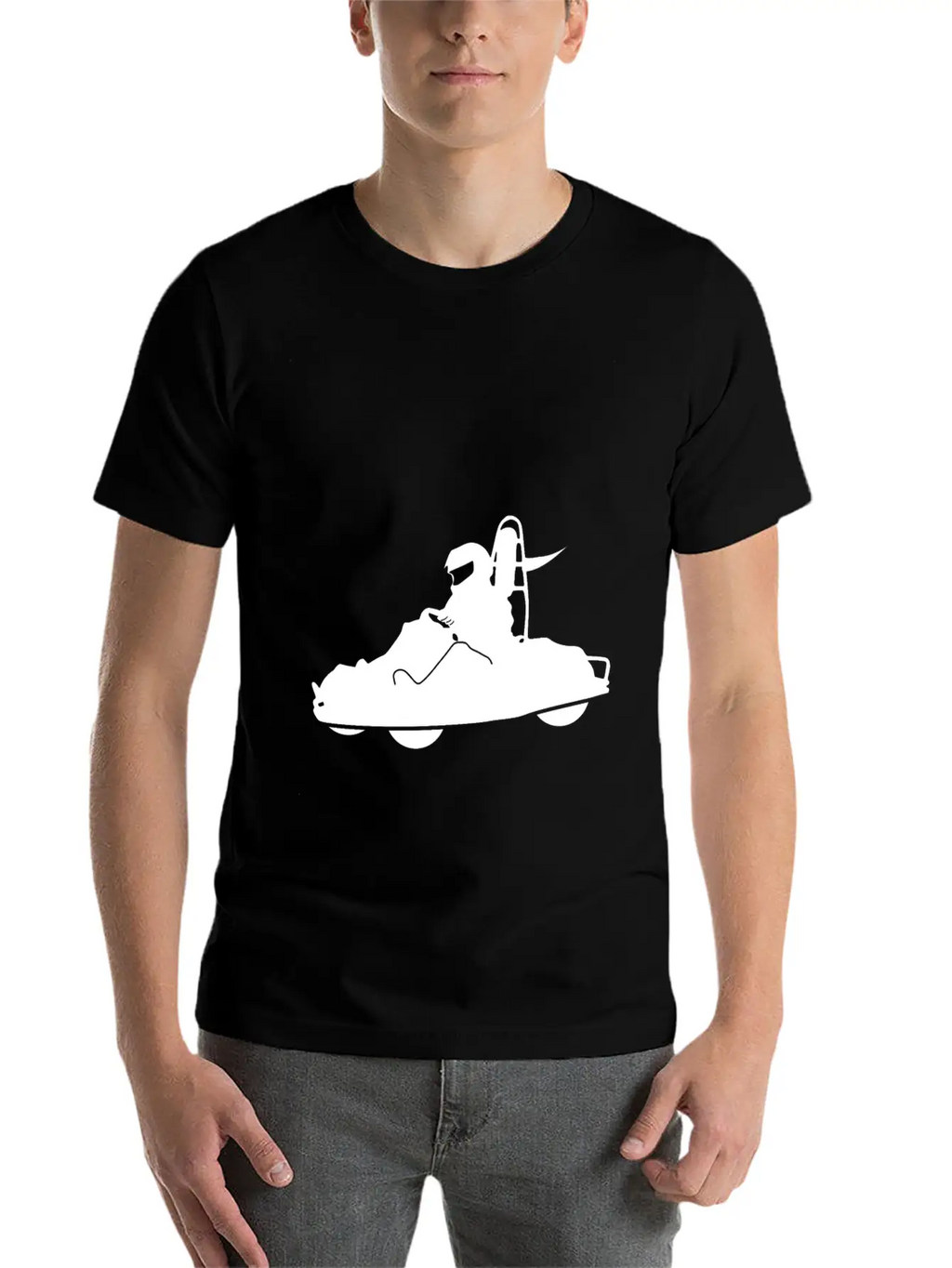 Go Cart Classic Fit Graphic Tee For Daily Comfort – Unisex Cotton Shirt