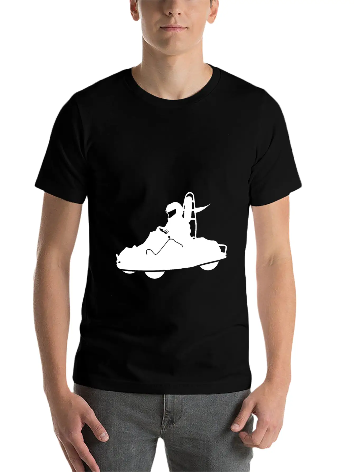 Go Cart Classic Fit Graphic Tee For Daily Comfort – Unisex Cotton Shirt