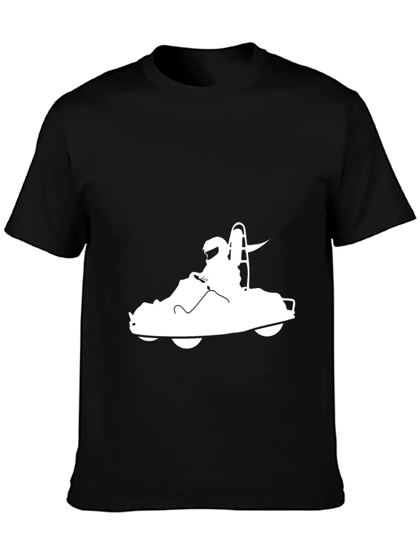 Go Cart Classic Fit Graphic Tee For Daily Comfort – Unisex Cotton Shirt