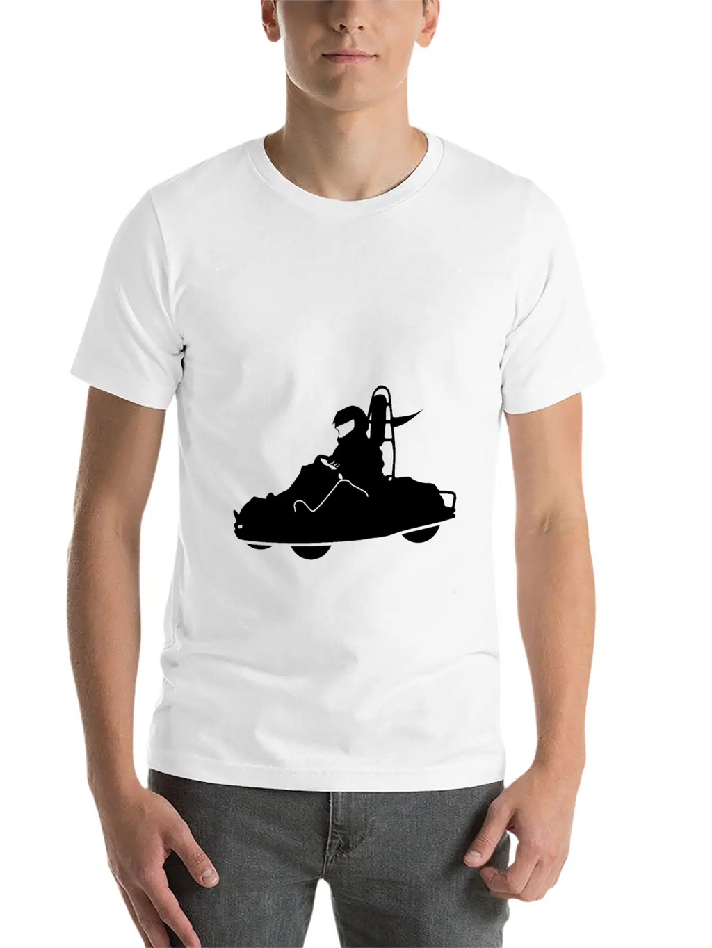Go Cart Classic Fit Graphic Tee For Daily Comfort – Unisex Cotton Shirt