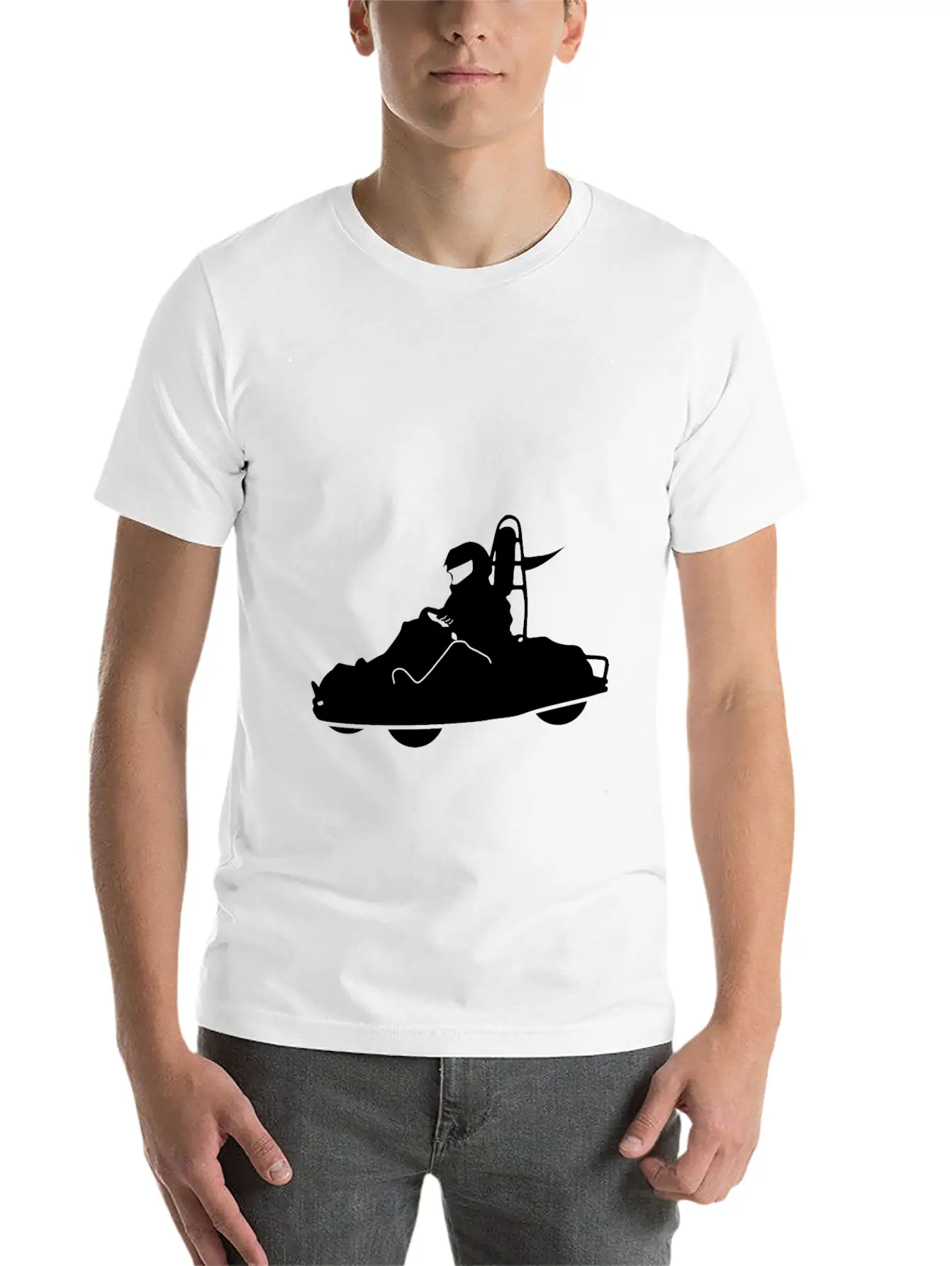 Go Cart Classic Fit Graphic Tee For Daily Comfort – Unisex Cotton Shirt