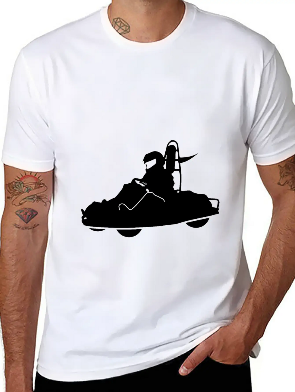Go Cart Classic Fit Graphic Tee For Daily Comfort – Unisex Cotton Shirt