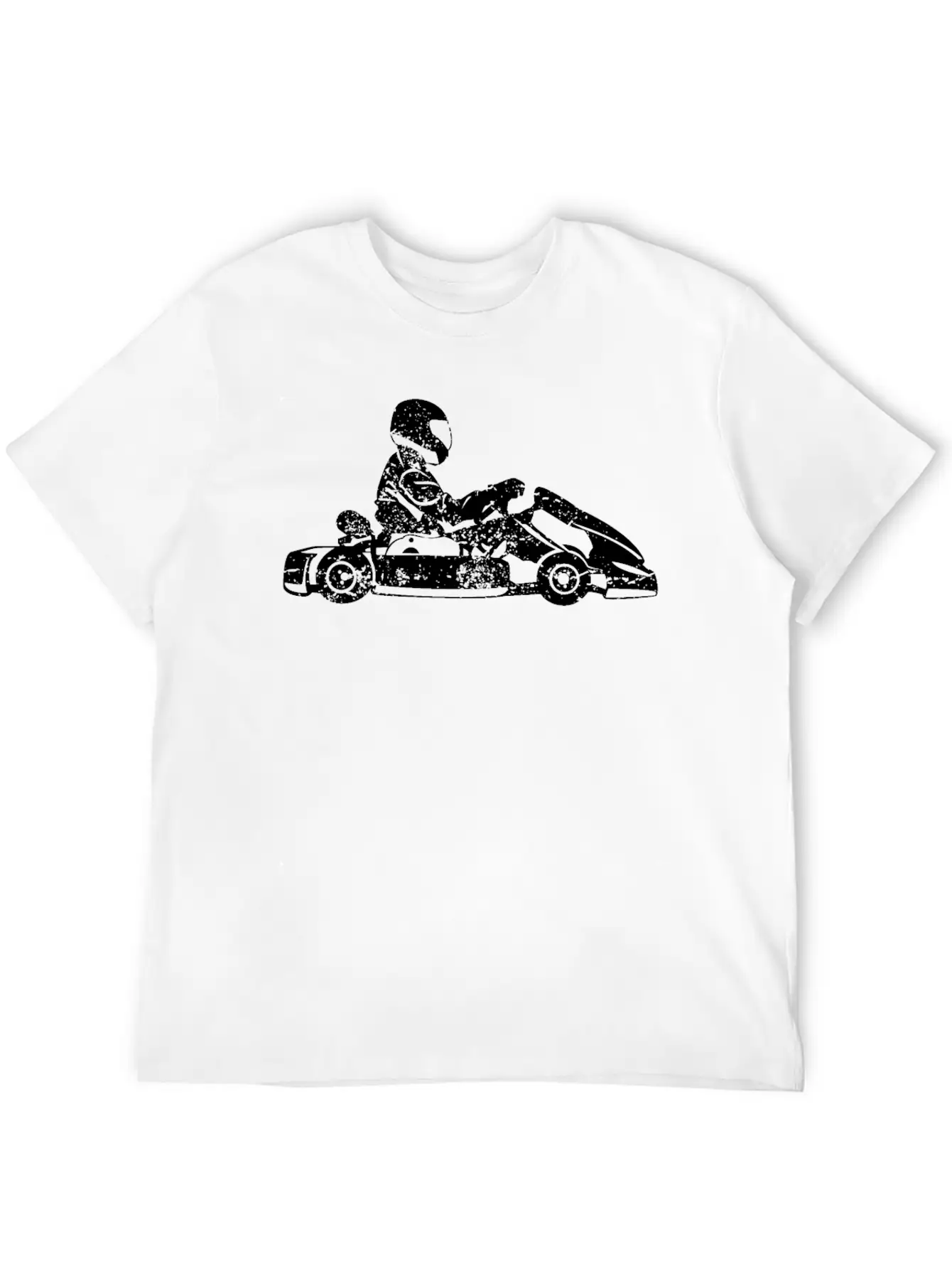 Go-kart Kart Racing Driver Karting Retro Gift Unisex Short Sleeve Soft Cotton T-Shirt – Casual Everyday Wear