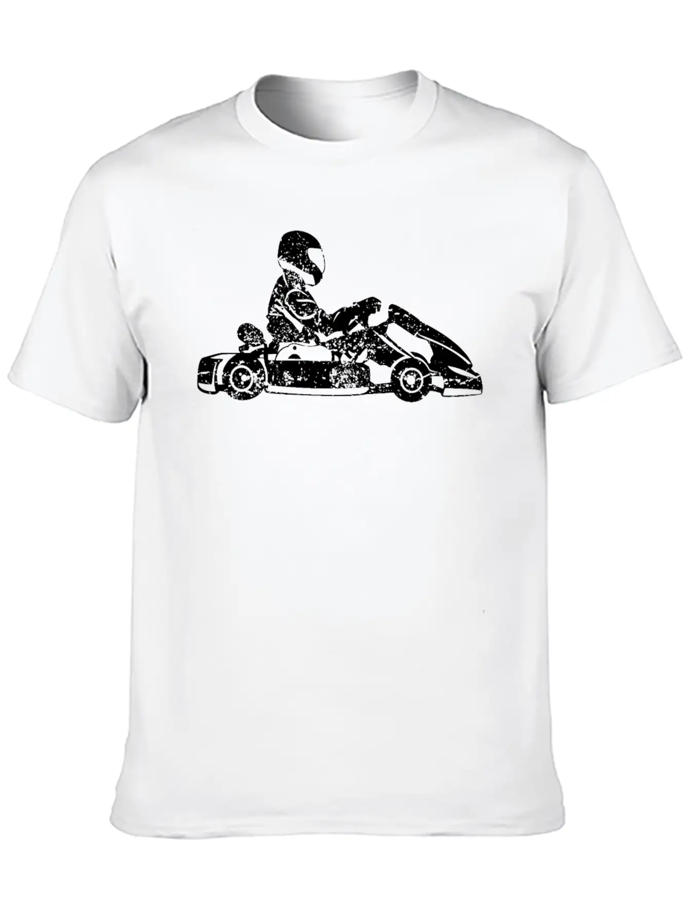 Go-kart Kart Racing Driver Karting Retro Gift Unisex Short Sleeve Soft Cotton T-Shirt – Casual Everyday Wear