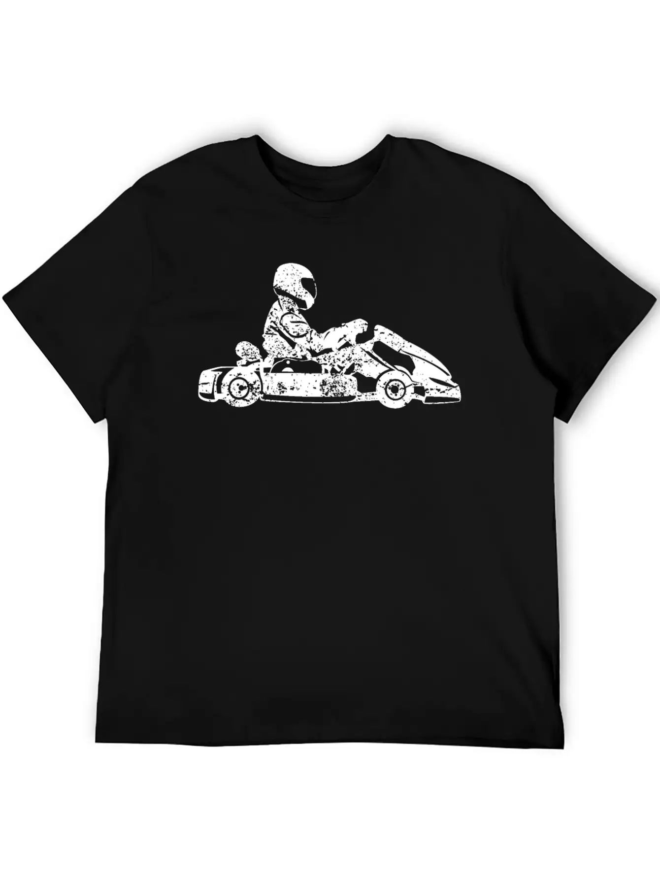 Go-kart Kart Racing Driver Karting Retro Gift Unisex Short Sleeve Soft Cotton T-Shirt – Casual Everyday Wear
