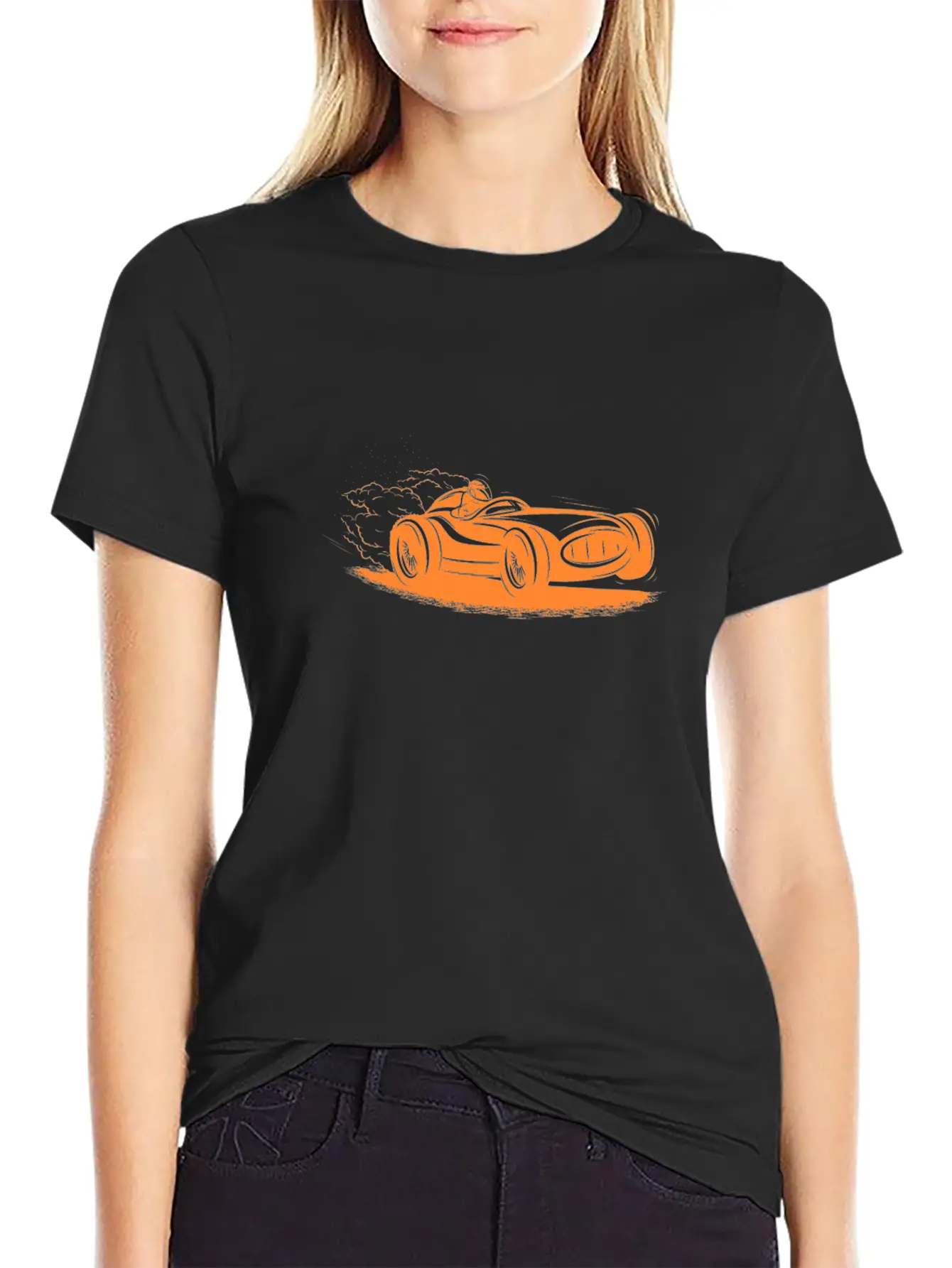 Go-Kart Racing Essential Cotton Tee For Daily Outfits – Unisex Style
