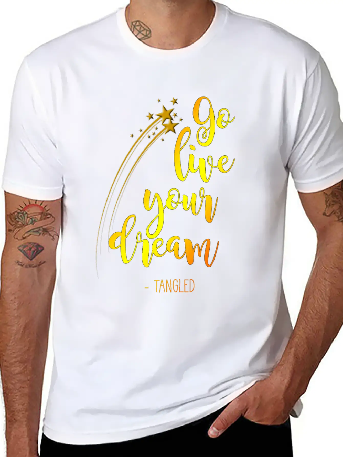 Go Live Your Dream - Color Sport Gift Unisex Short Sleeve Soft Cotton T-Shirt – Casual Everyday Wear