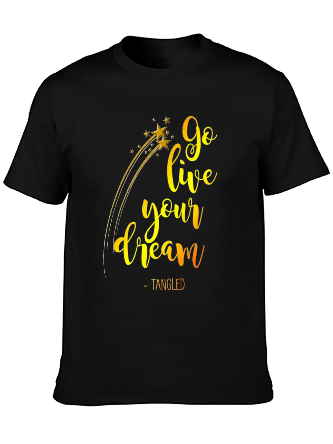 Go Live Your Dream - Color Sport Gift Unisex Short Sleeve Soft Cotton T-Shirt – Casual Everyday Wear