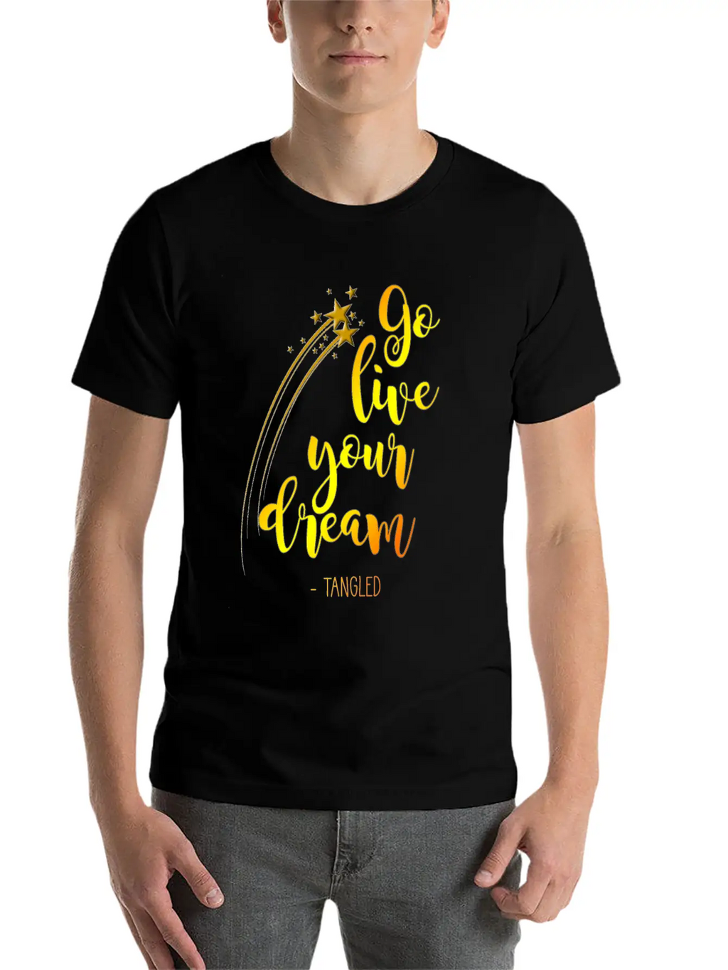 Go Live Your Dream - Color Sport Gift Unisex Short Sleeve Soft Cotton T-Shirt – Casual Everyday Wear