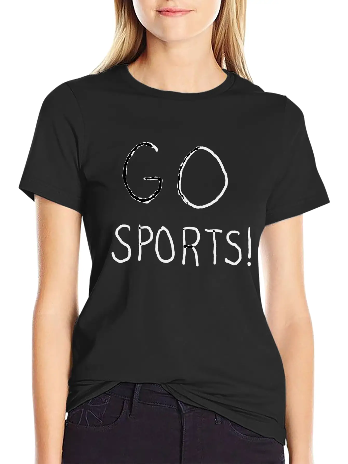 Go Sports! Breathable Soft Cotton T-Shirt – Timeless Casual Look
