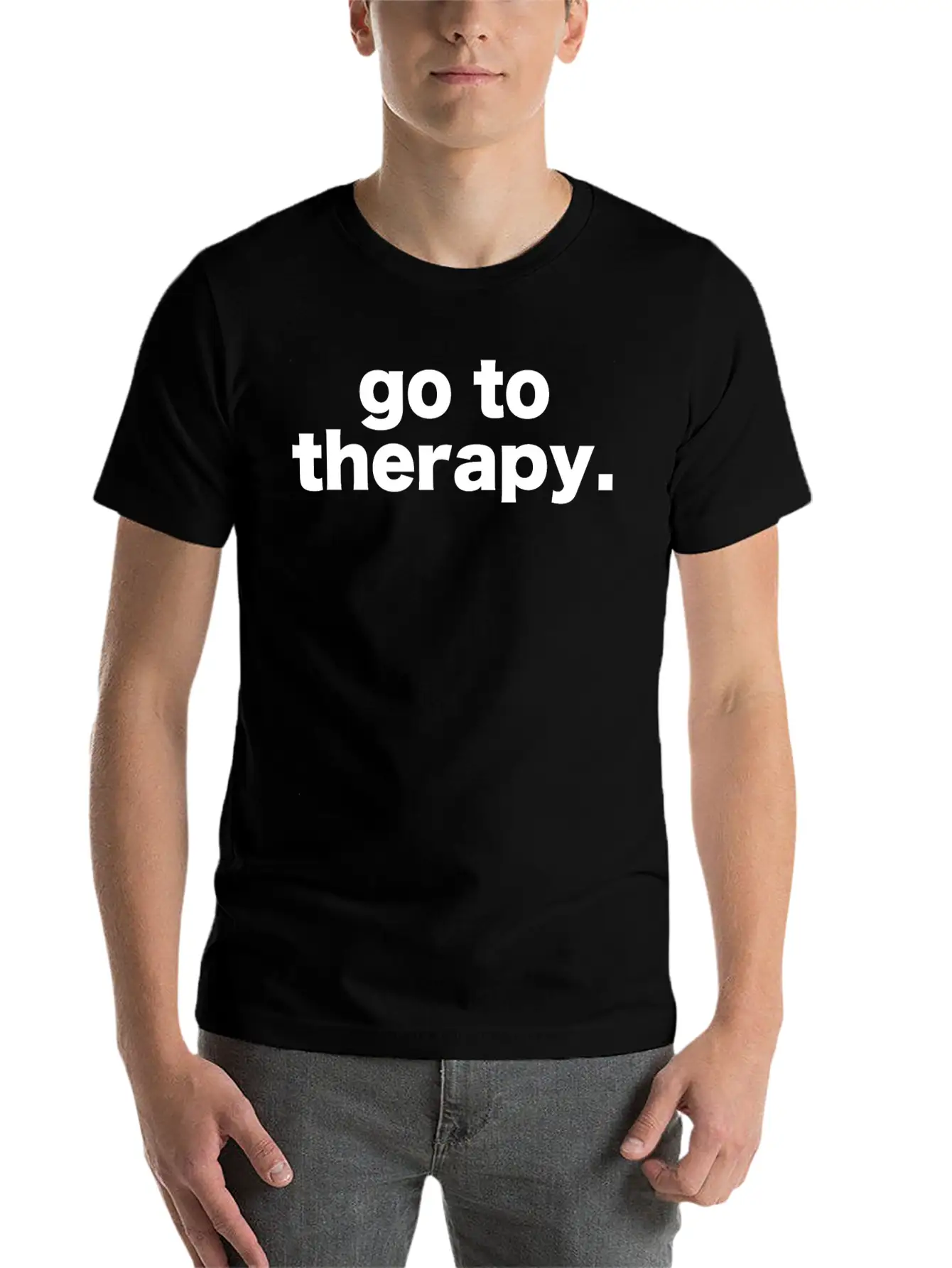 Go To Therapy Breathable Soft Cotton T-Shirt – Timeless Casual Look