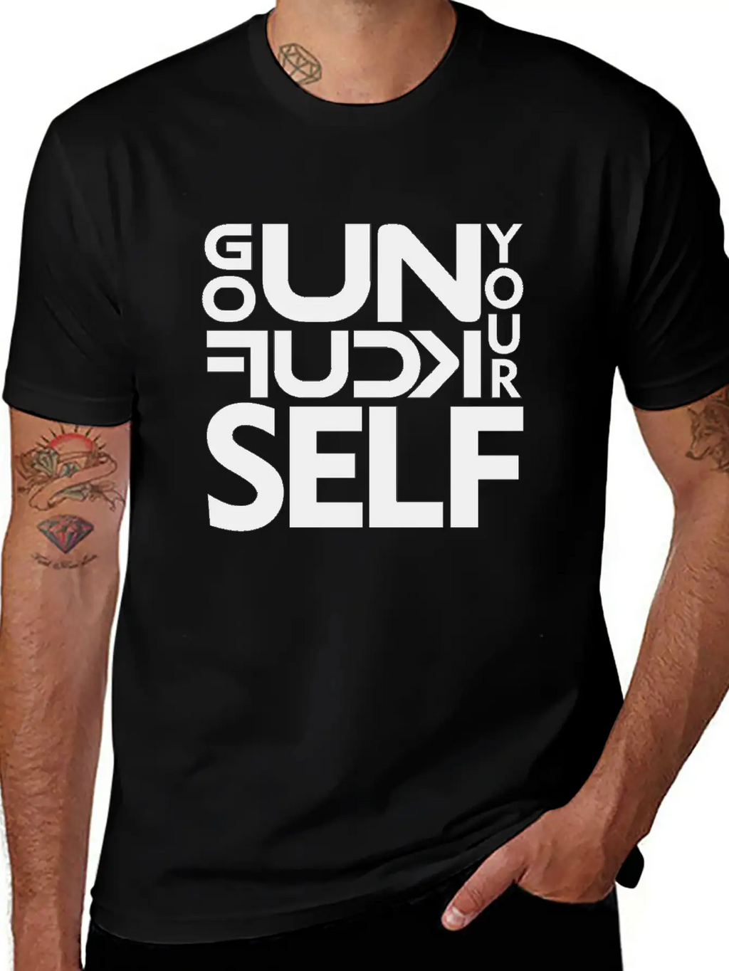 GO UNF K YOURSELF Unisex Casual T-Shirt – Clean Design For Daily Comfort
