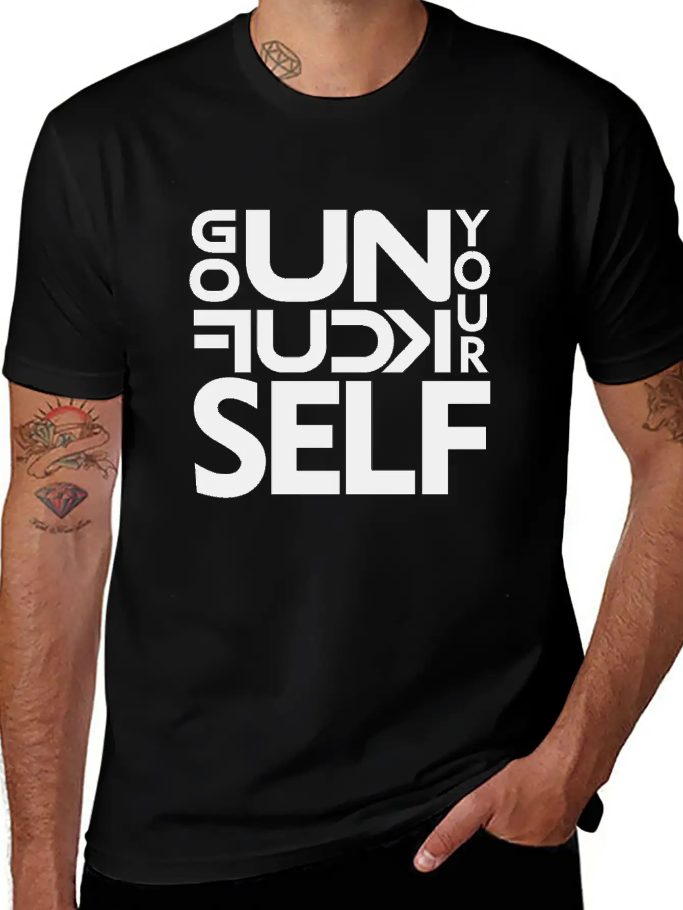 GO UNF K YOURSELF Unisex Casual T-Shirt – Clean Design For Daily Comfort